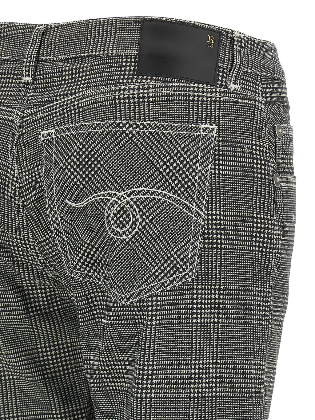 R13 Bicolor Cotton Casual Pants