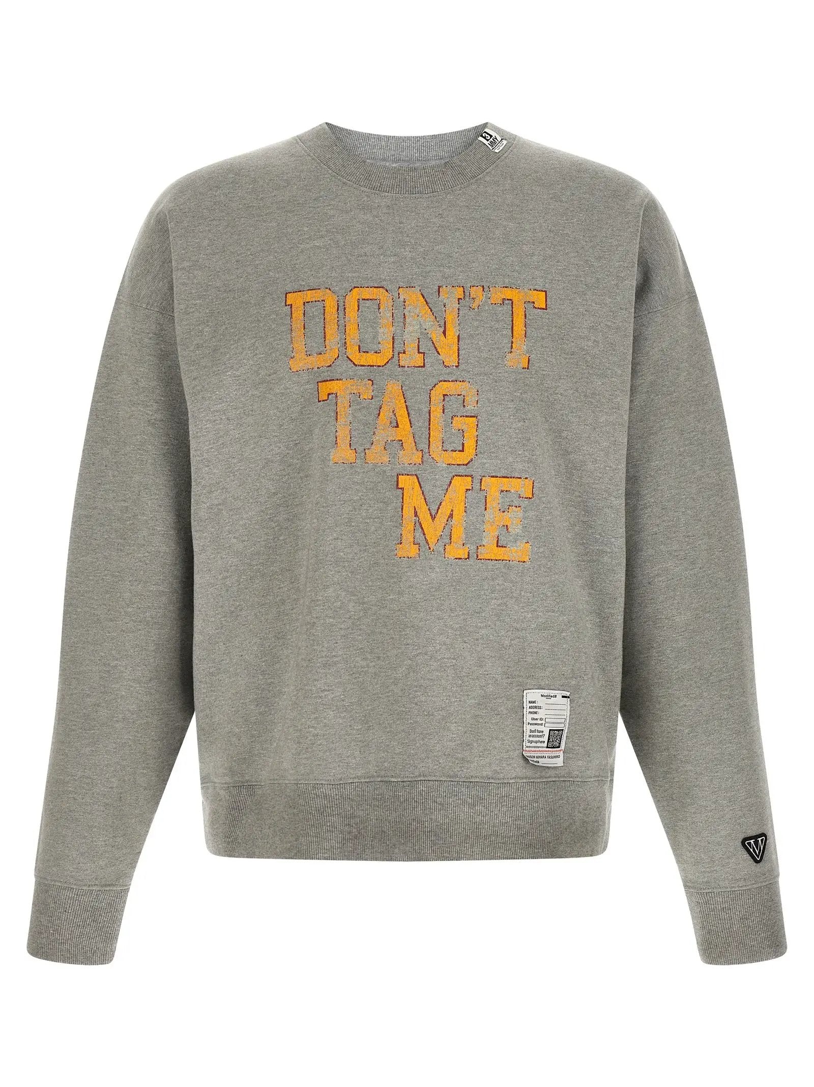 Maison Mihara Yasuhiro Gray Cotton Sweatshirt