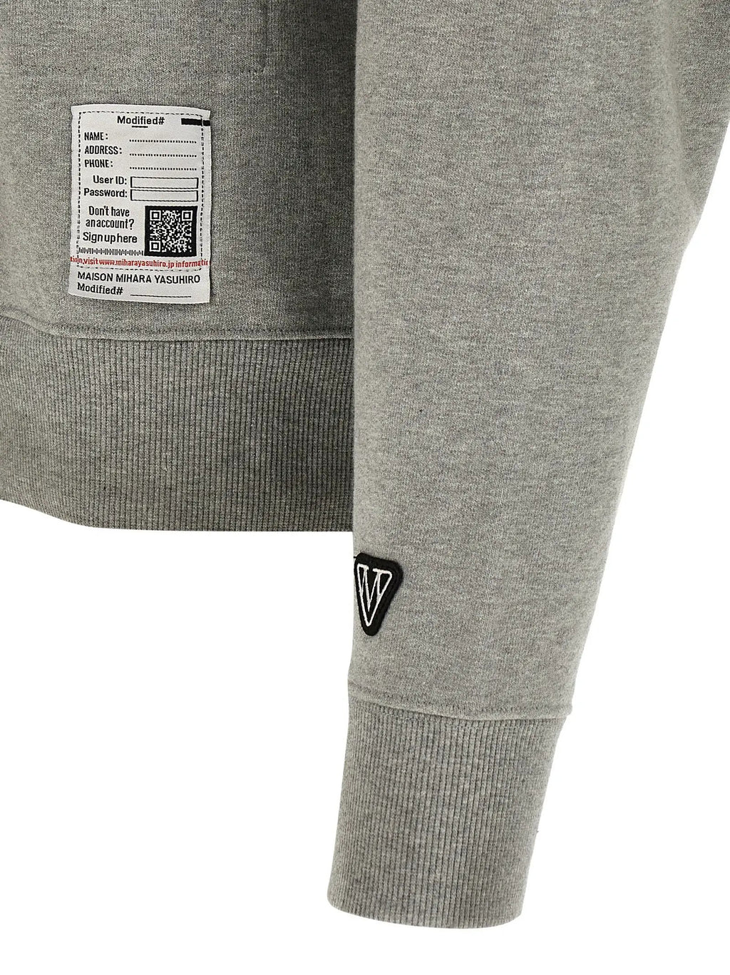 Maison Mihara Yasuhiro Gray Cotton Sweatshirt
