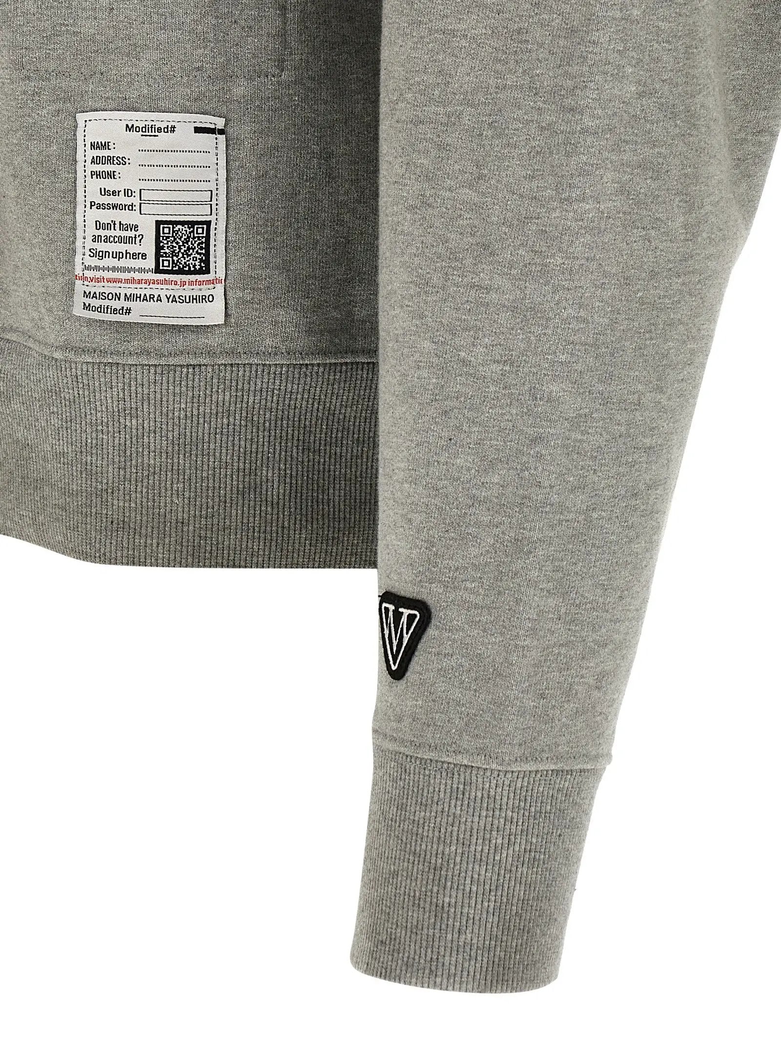 Maison Mihara Yasuhiro Gray Cotton Sweatshirt