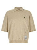 Maison Mihara Yasuhiro Beige Cotton Polo Shirt