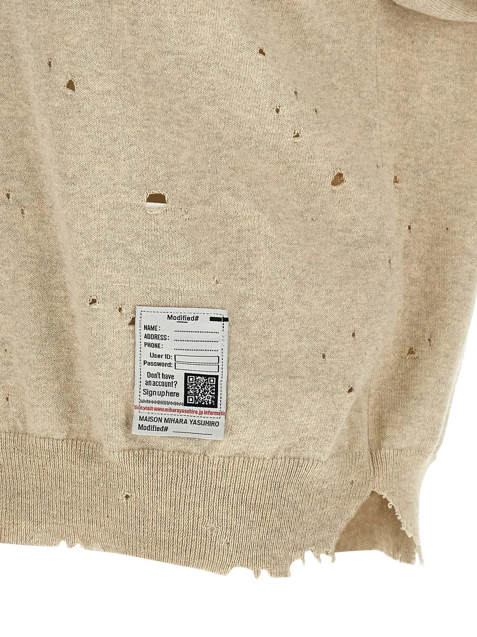 Maison Mihara Yasuhiro Beige Cotton Polo Shirt