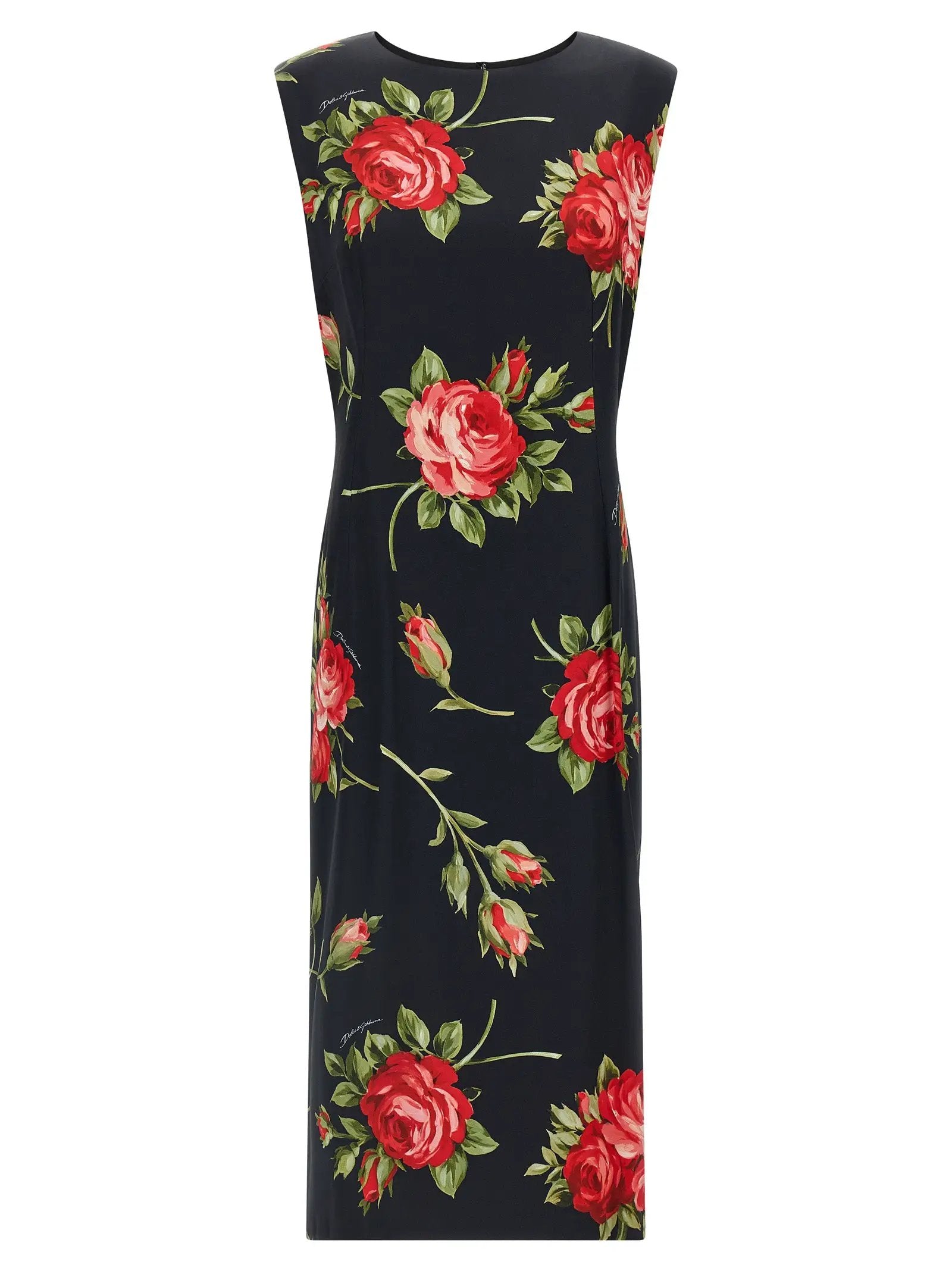 Robe midi Dolce & Gabbana en viscose noire