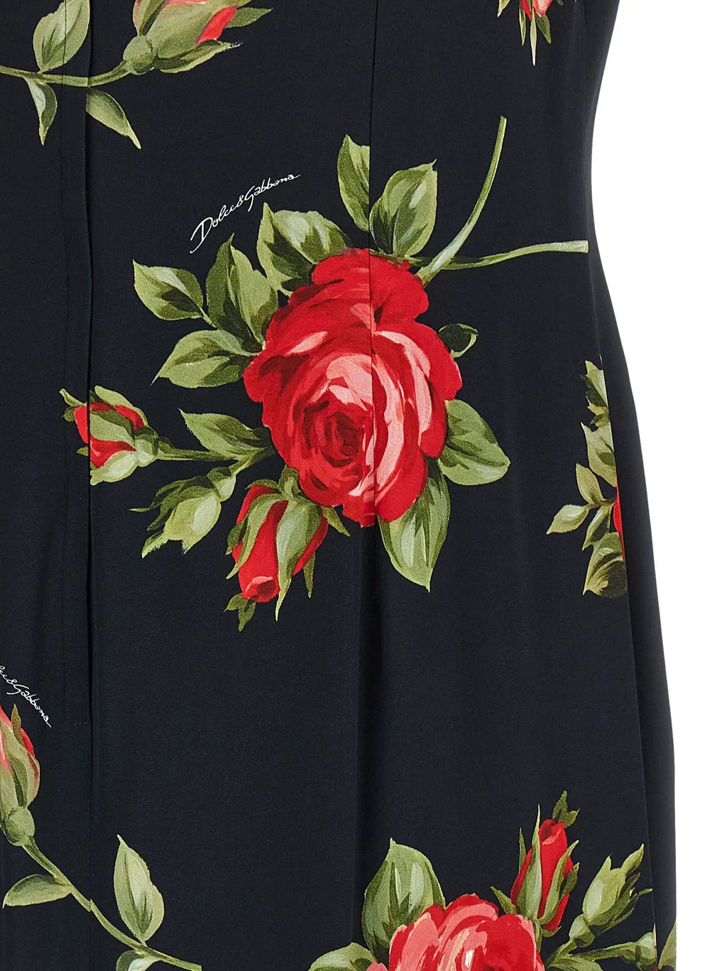 Robe midi Dolce & Gabbana en viscose noire