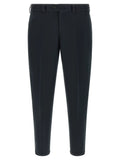 PT Torino Black Linen Casual Pants