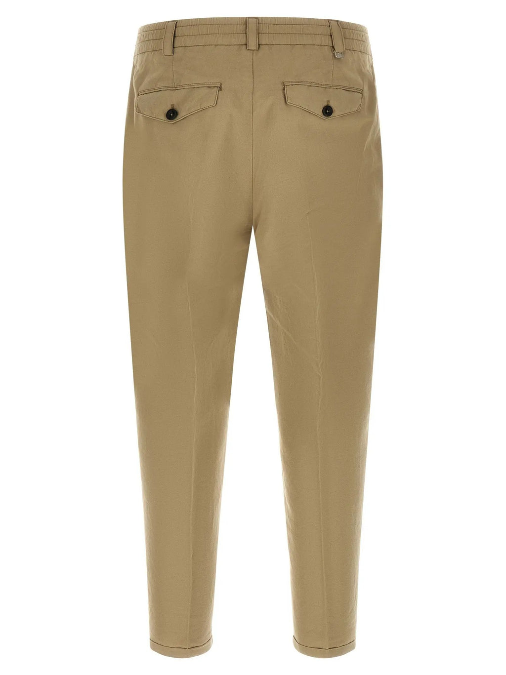 Pantalon décontracté en lin beige PT Torino