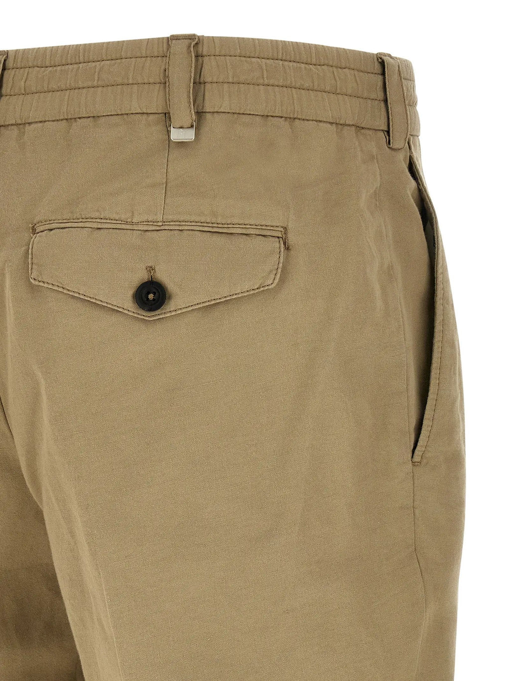 Pantalon décontracté en lin beige PT Torino