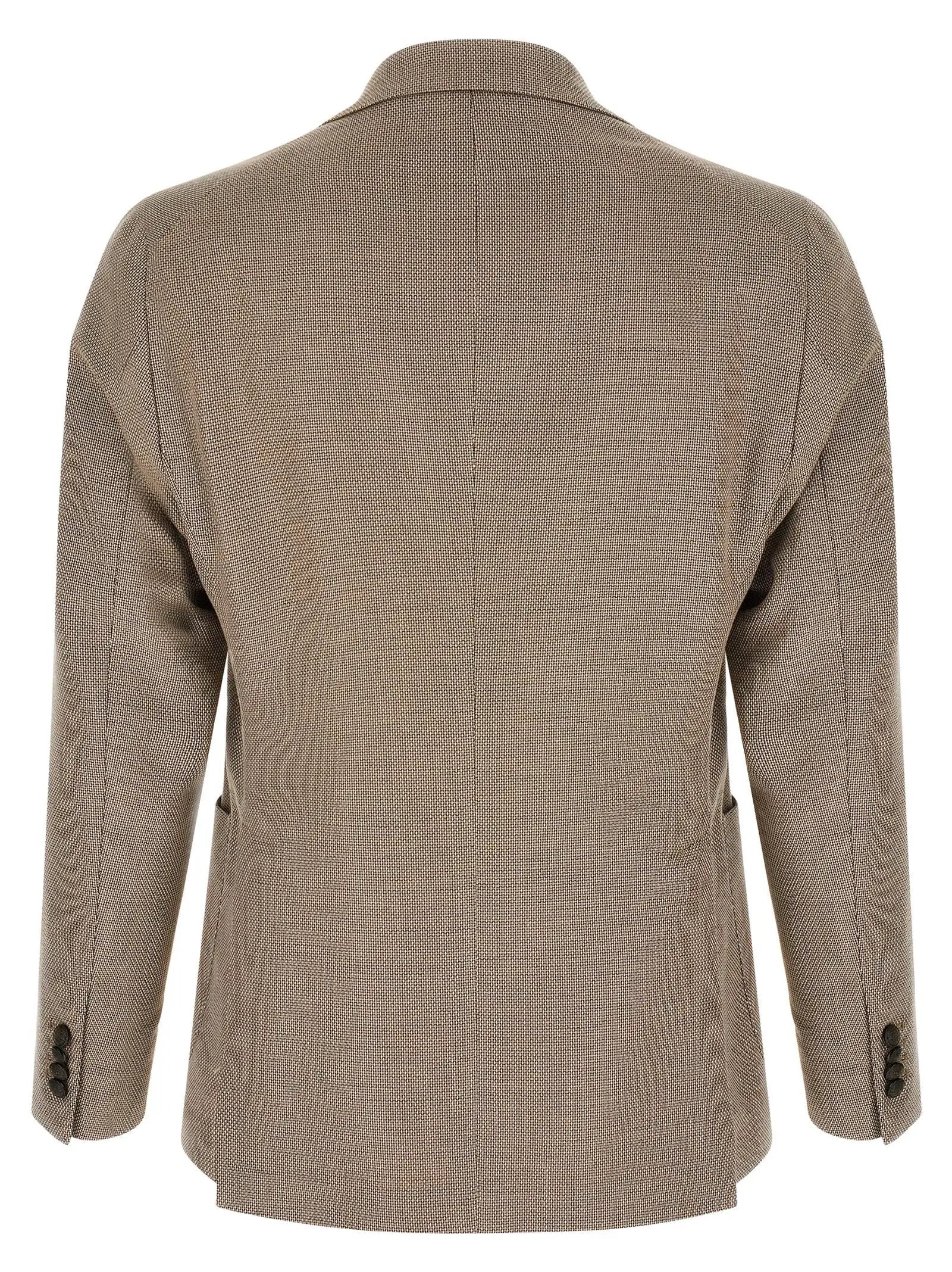 Tagliatore Brown Cotton Blazer
