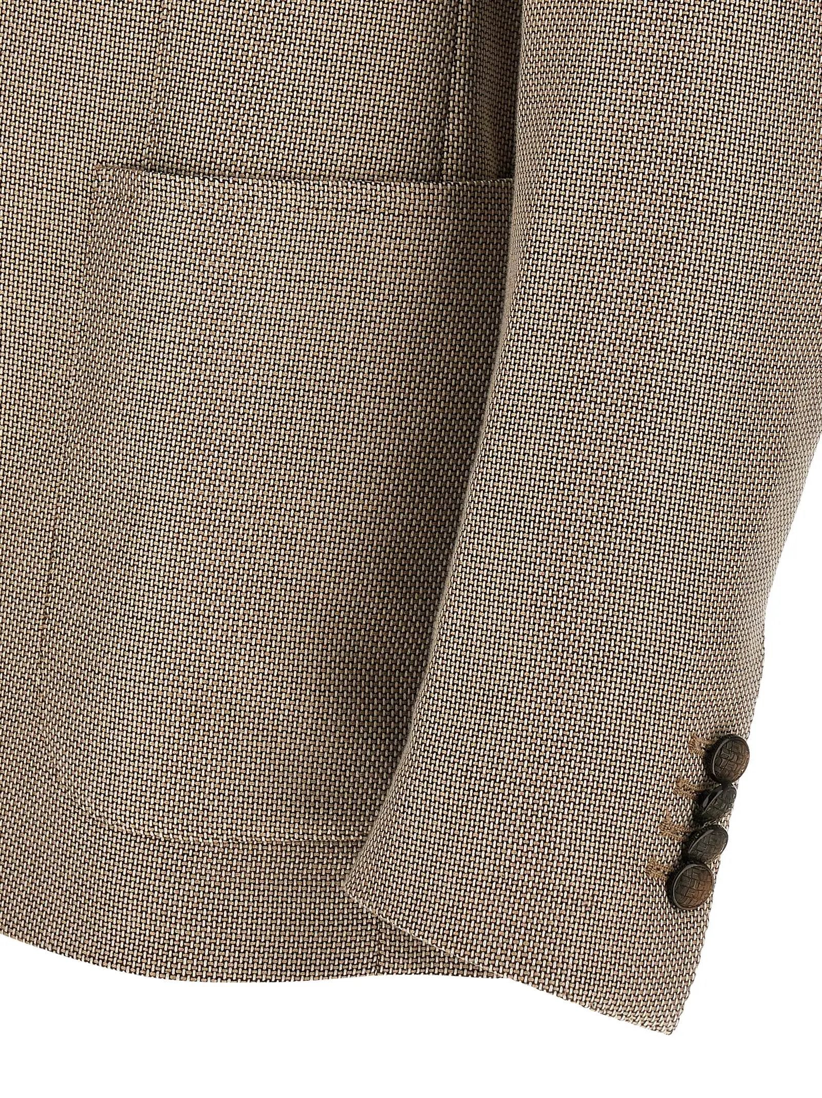 Tagliatore Brown Cotton Blazer