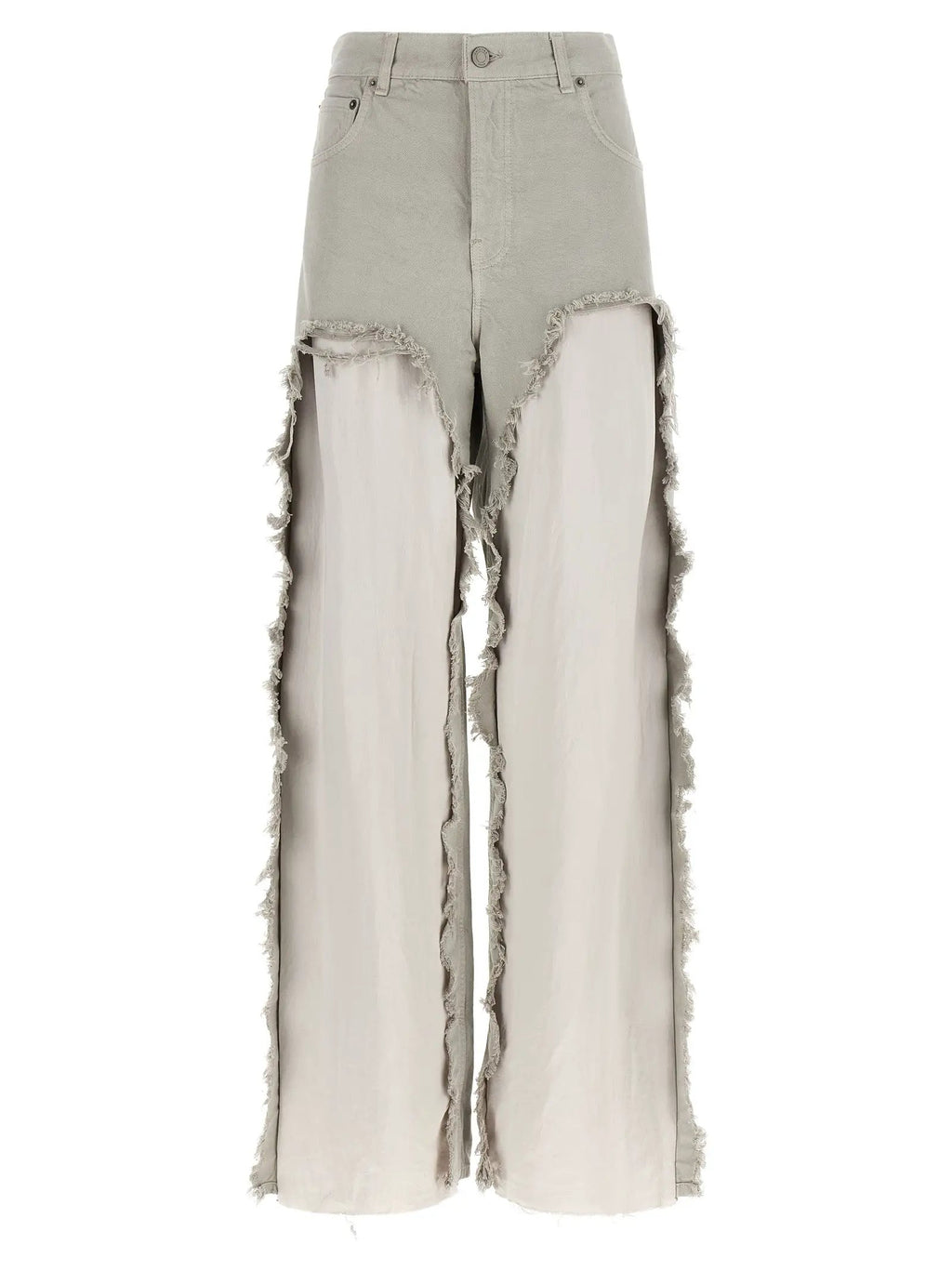 Haikure Gray Cotton Flared Jeans