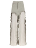 Haikure Gray Cotton Flared Jeans
