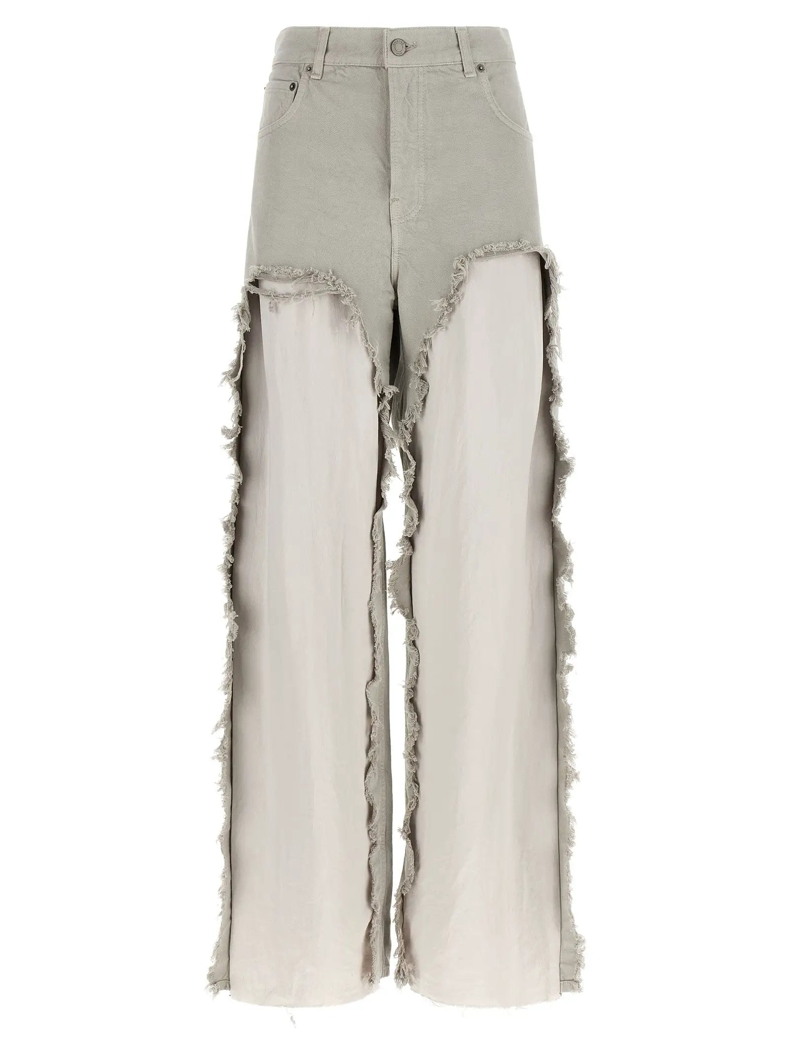 Haikure Gray Cotton Flared Jeans