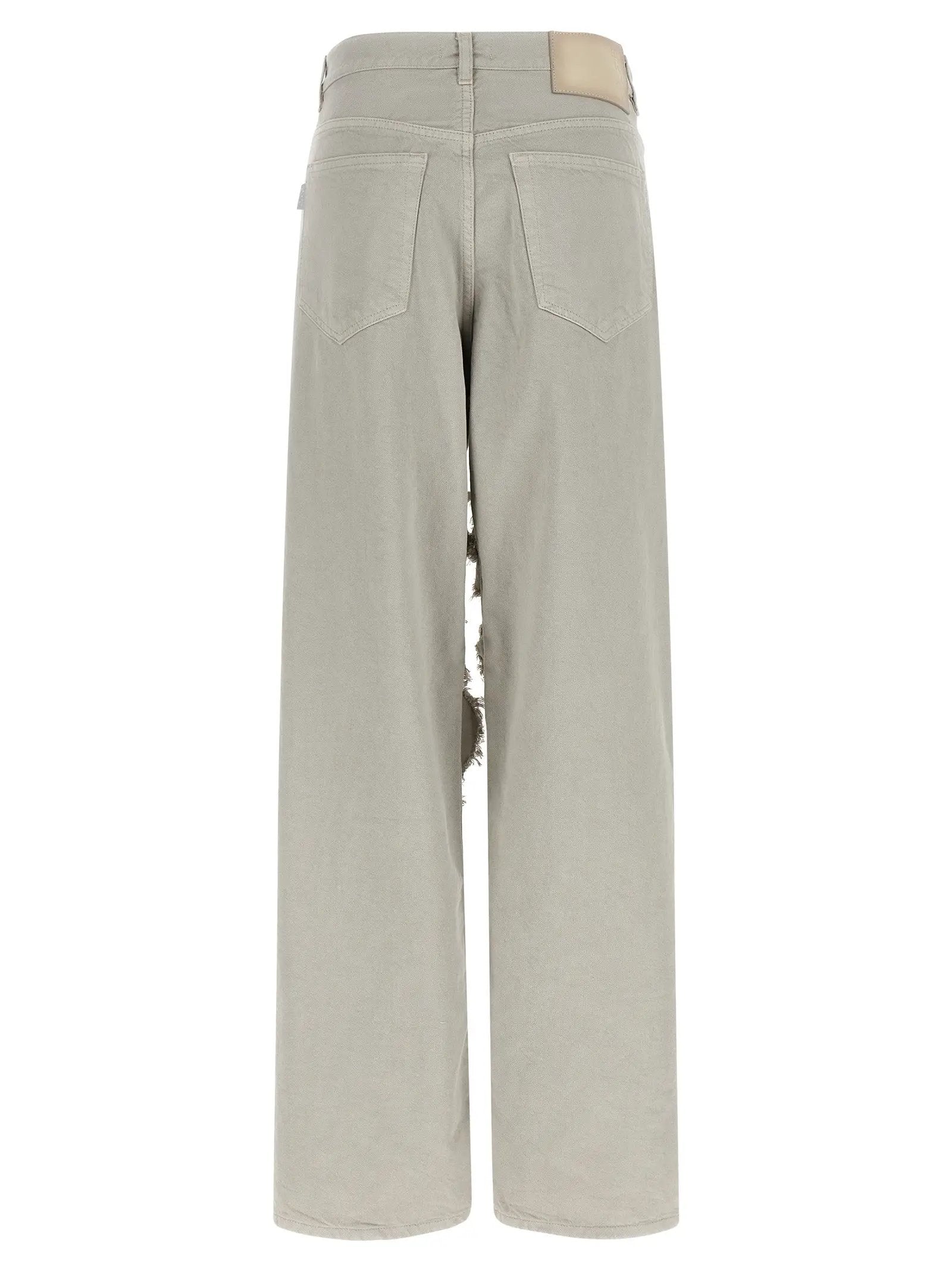 Haikure Gray Cotton Flared Jeans