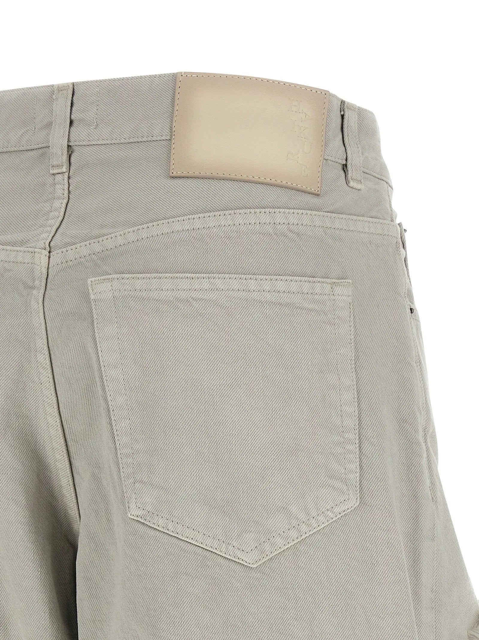 Haikure Gray Cotton Flared Jeans