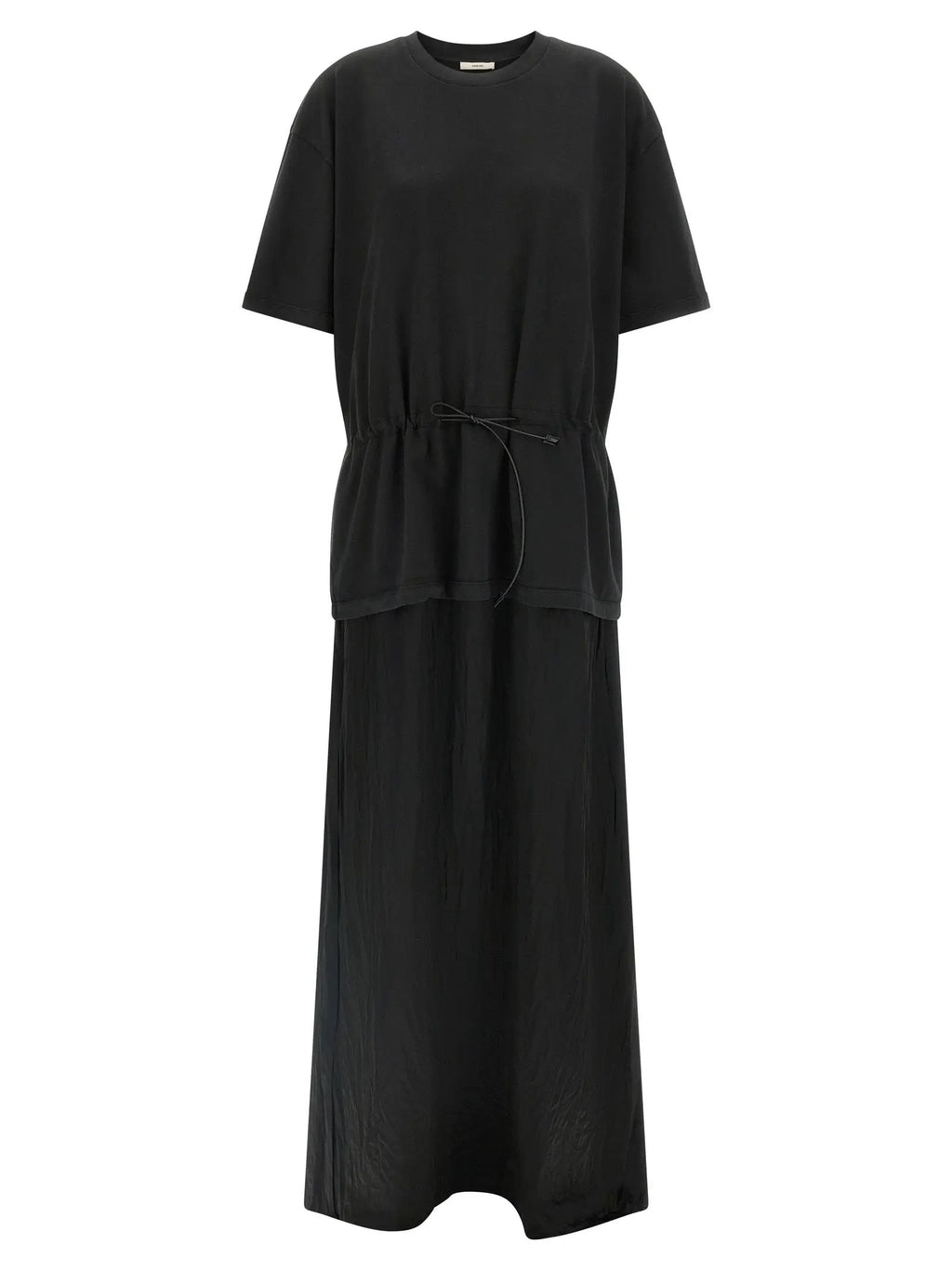 Haikure Black Cotton Long Dress