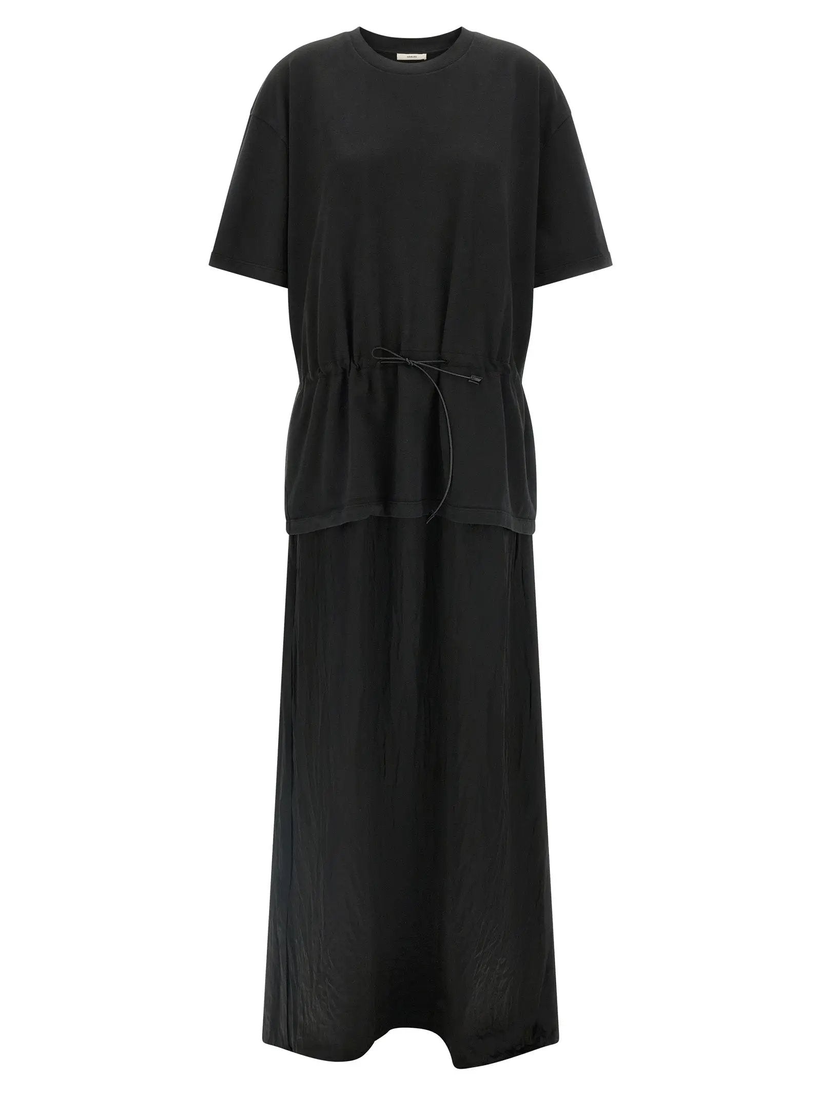 Haikure Black Cotton Long Dress
