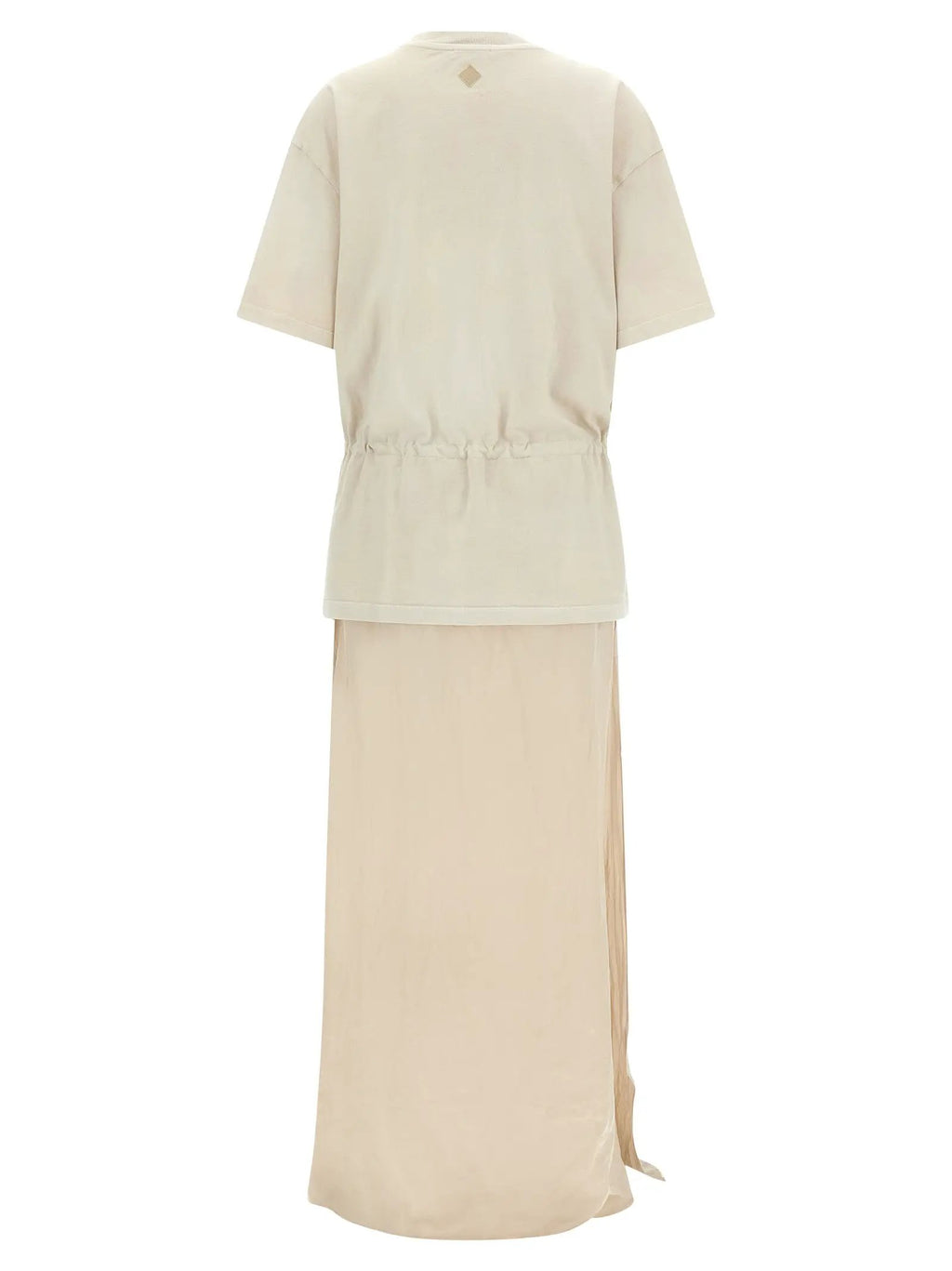 Haikure Beige Cotton Long Dress