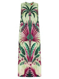 F.R.S. - FOR RESTLESS SLEEPERS Multicolor Silk Long Dress