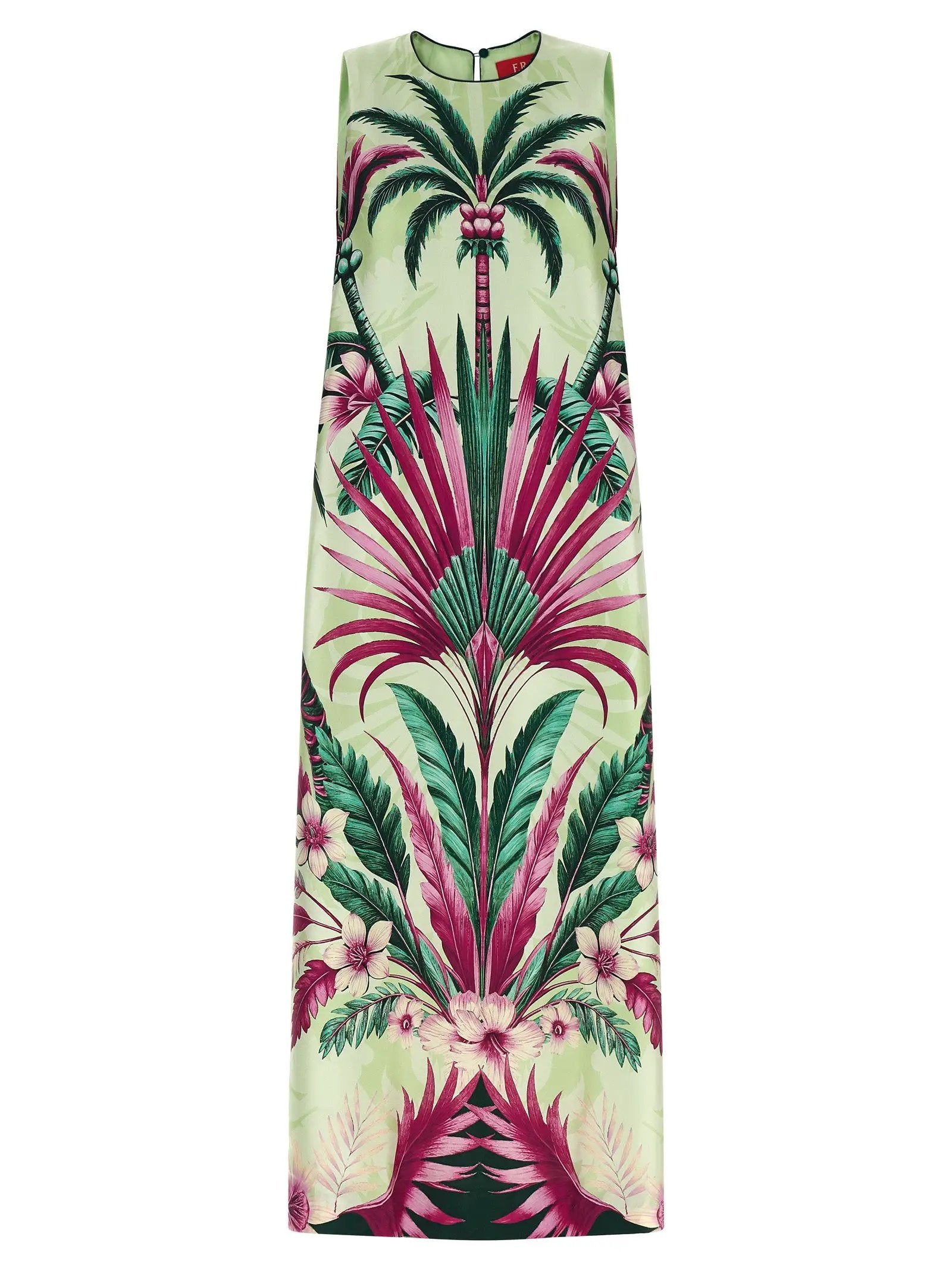F.R.S. - FOR RESTLESS SLEEPERS Multicolor Silk Long Dress