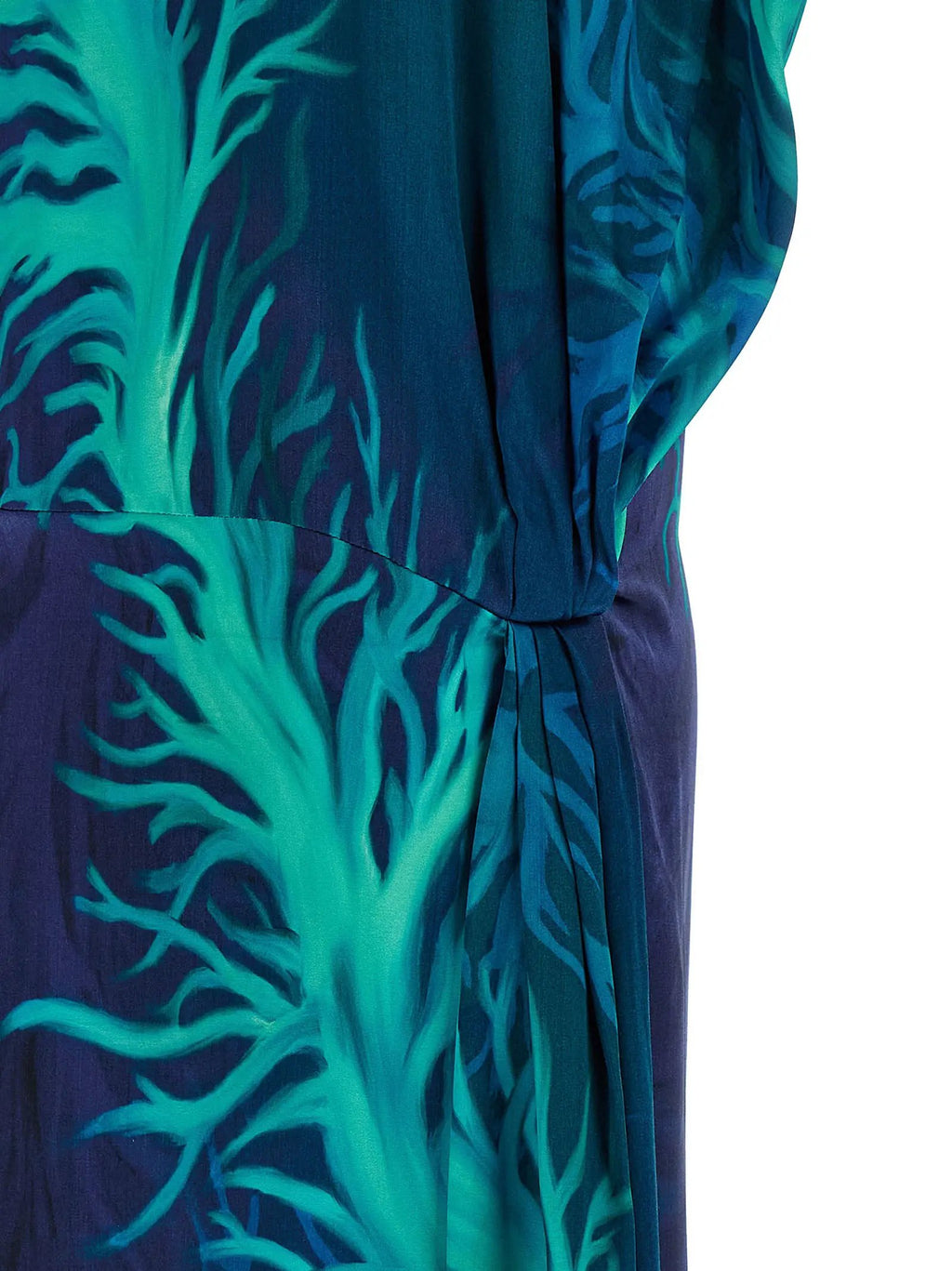 F.R.S. - FOR RESTLESS SLEEPERS Blue Viscose Long Dress