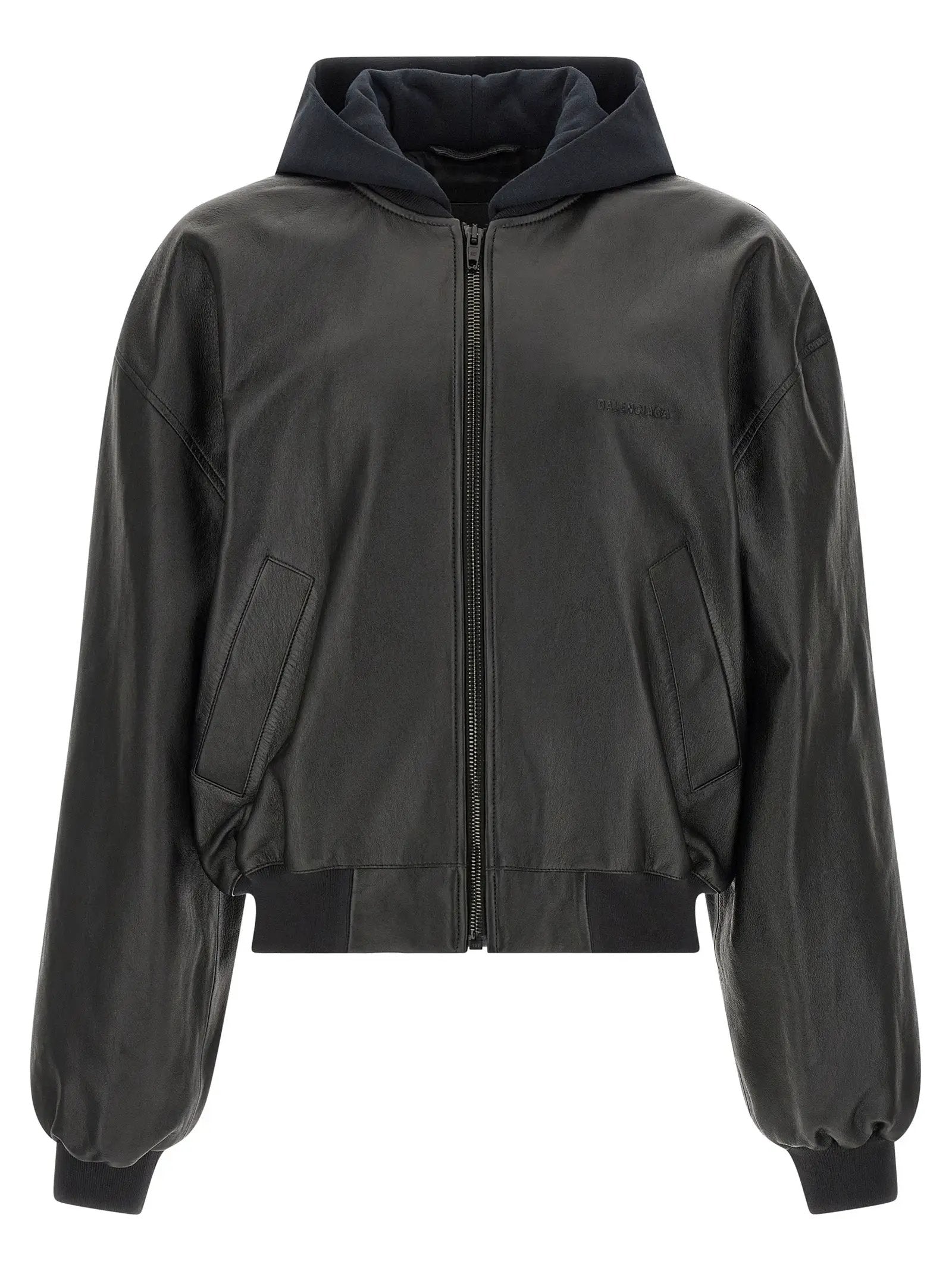 Balenciaga Black Lamb Leather Leather Jacket