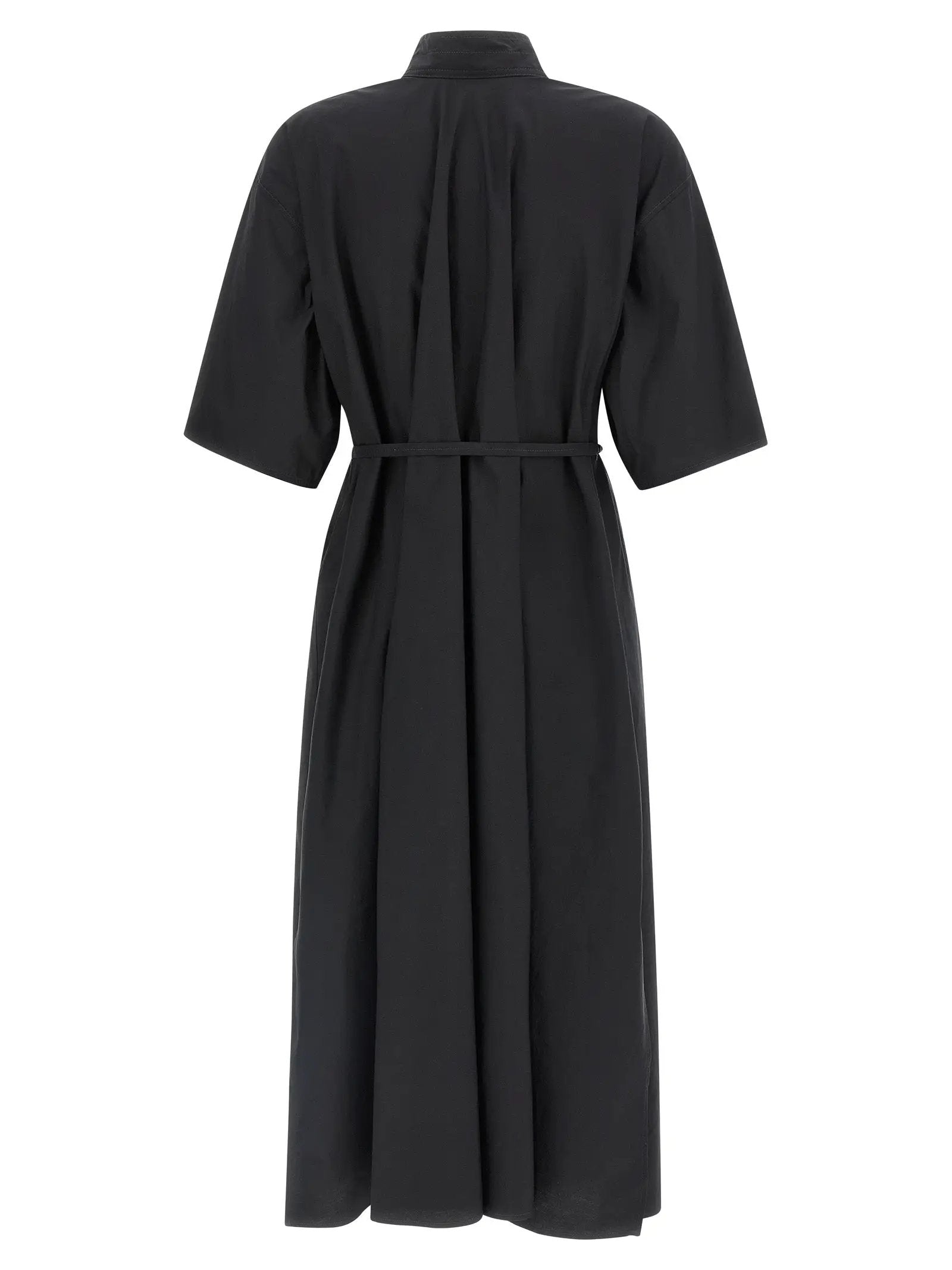 Lemaire Black Cotton Midi Dress