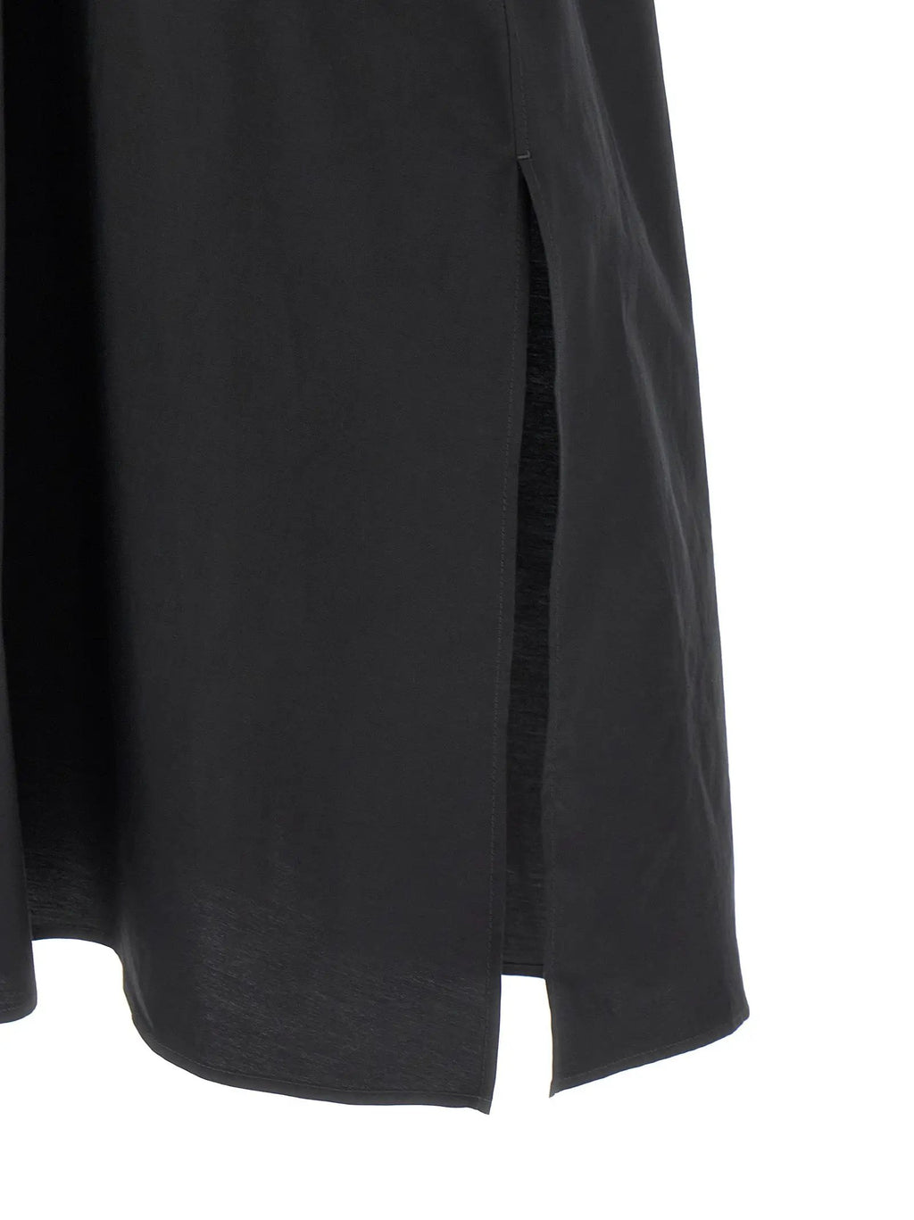 Lemaire Black Cotton Midi Dress