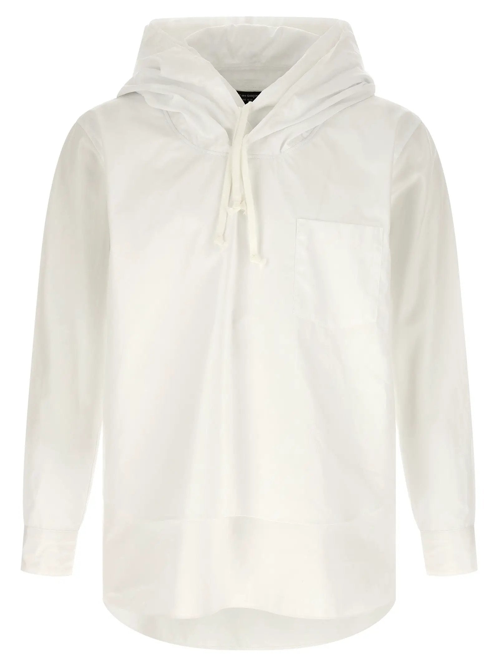 Comme Des Garçons White Cotton Blouse
