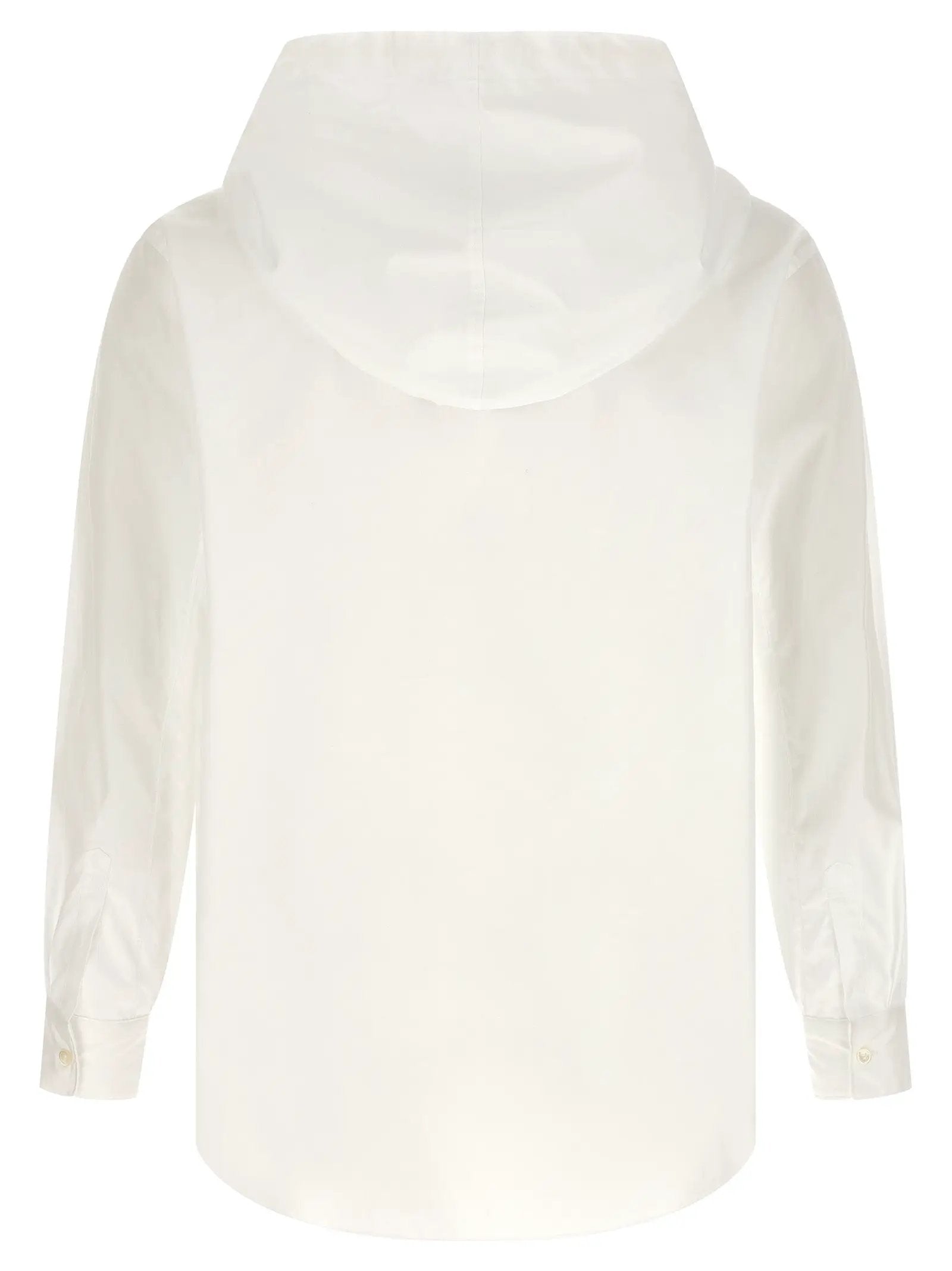 Comme Des Garçons White Cotton Blouse
