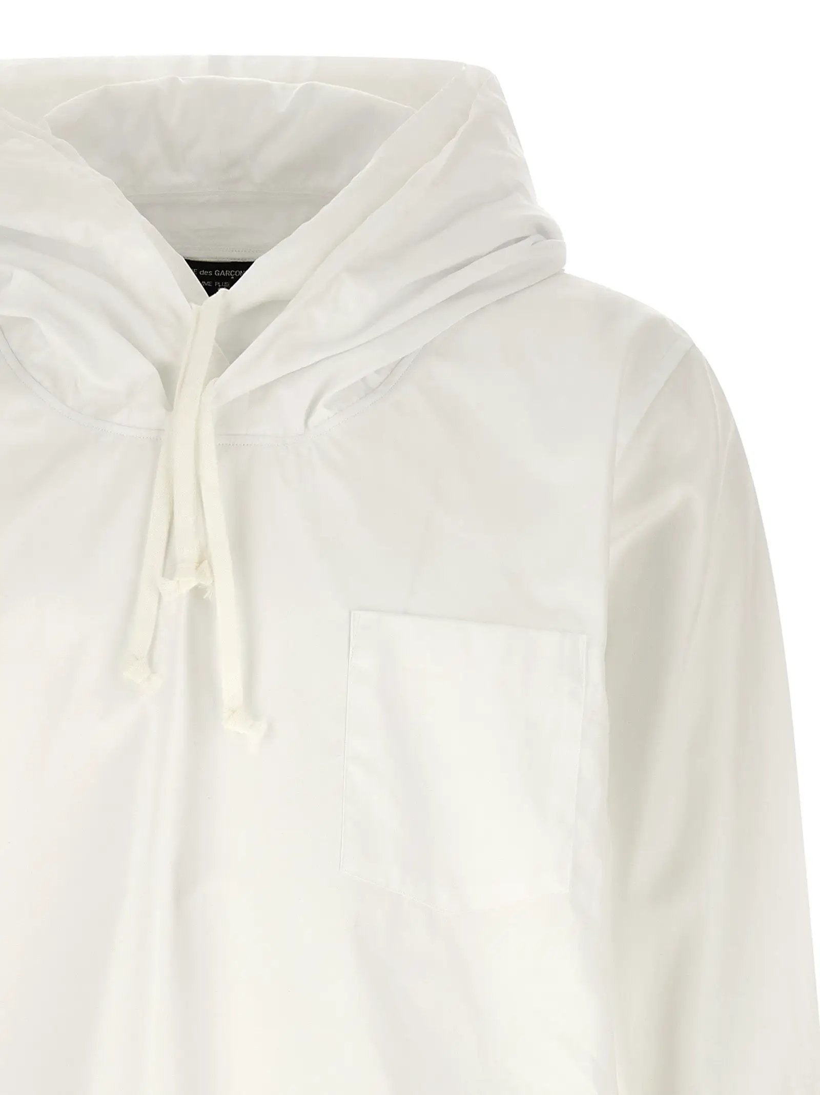 Comme Des Garçons White Cotton Blouse