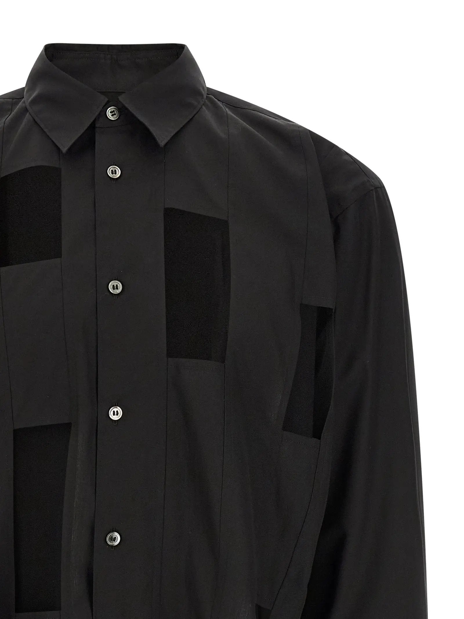 Comme Des Garçons Black Cotton Blouse