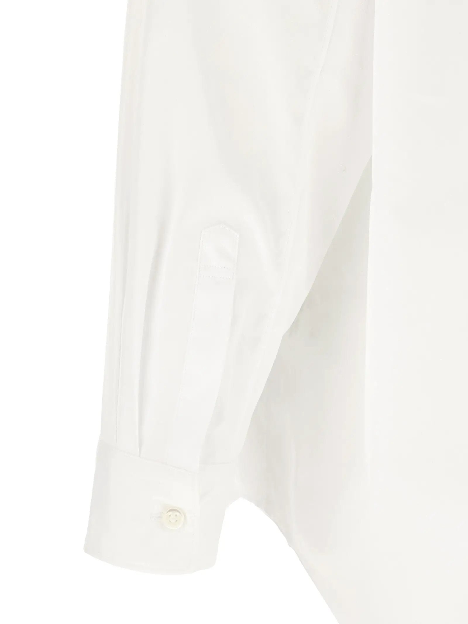 Comme Des Garçons White Cotton Blouse