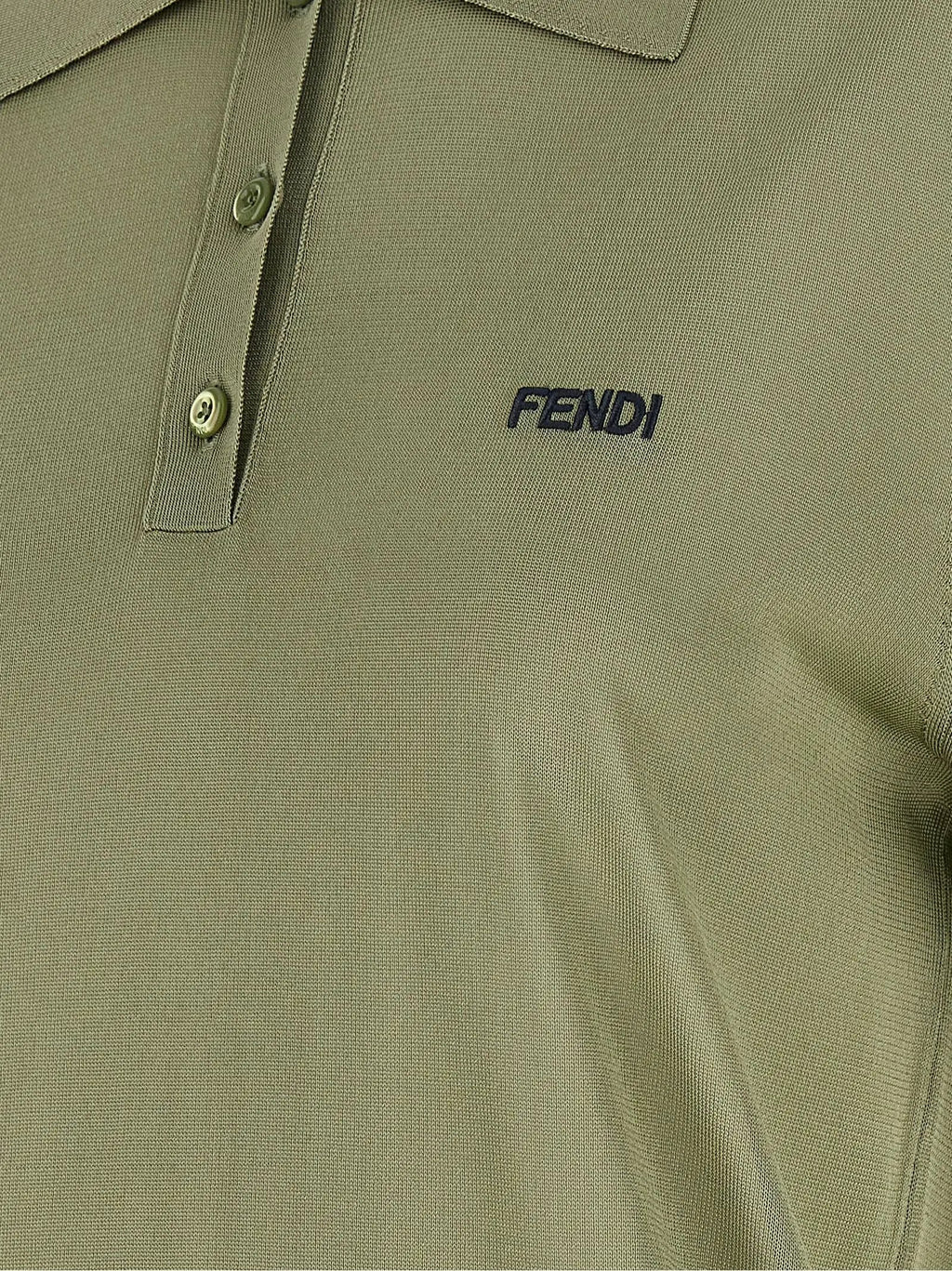 Fendi Bicolor Viscose Polo Shirt