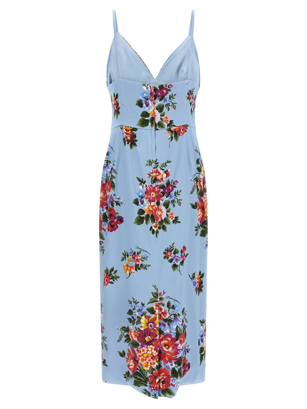 Robe midi bleue en viscose Dolce & Gabbana