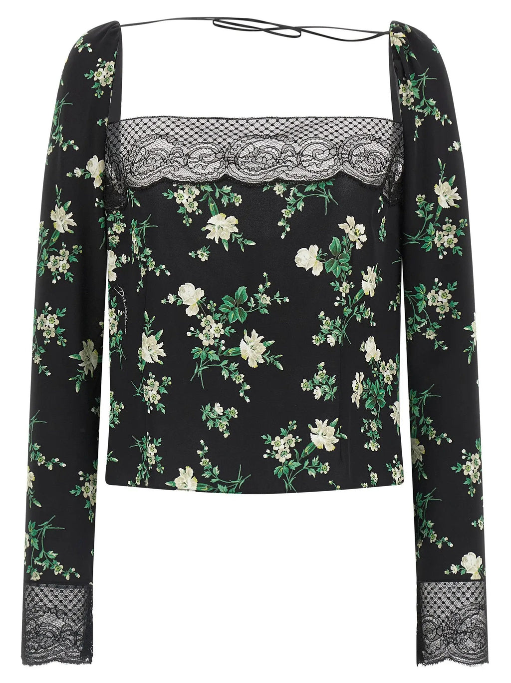 Dolce & Gabbana Black Sisal Tank Tops