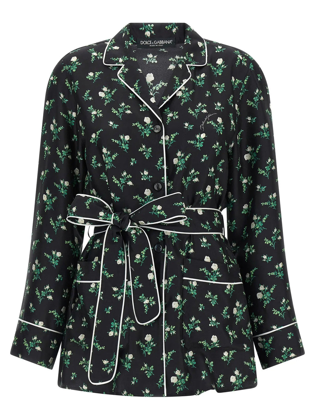 Dolce & Gabbana Black Silk Blouse