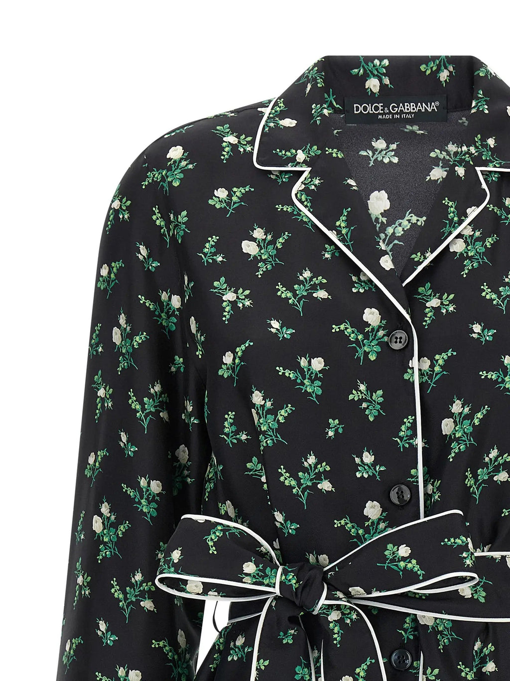 Dolce & Gabbana Black Silk Blouse