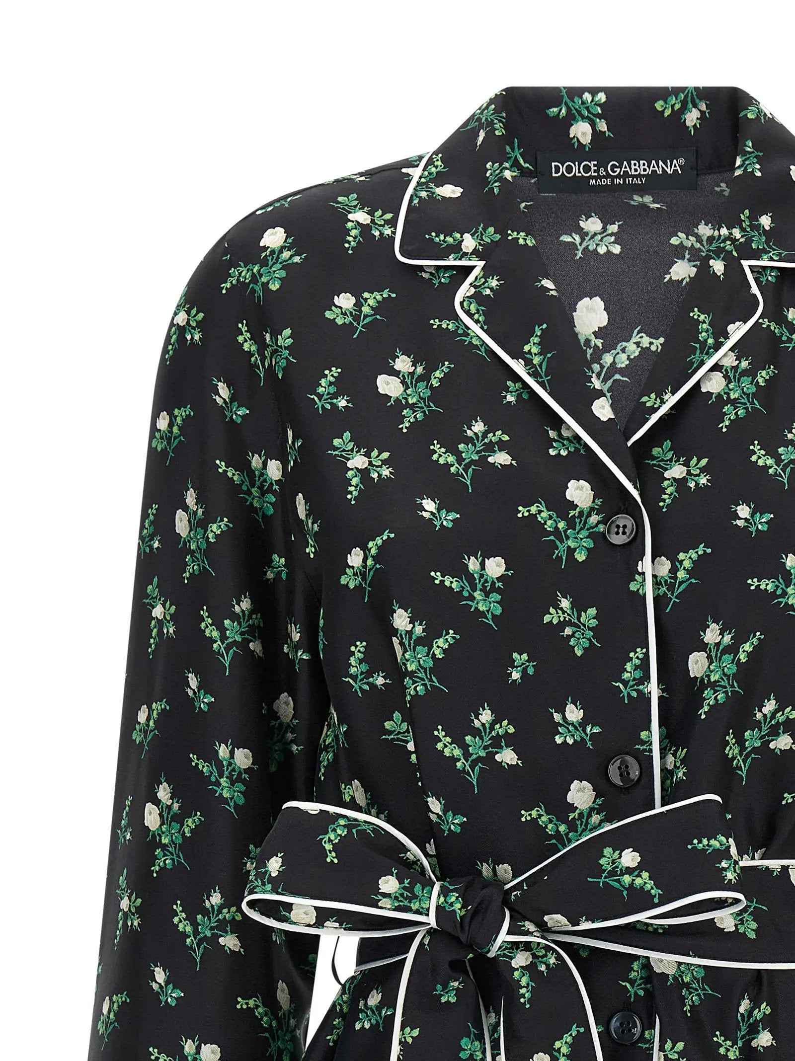 Dolce & Gabbana Black Silk Blouse