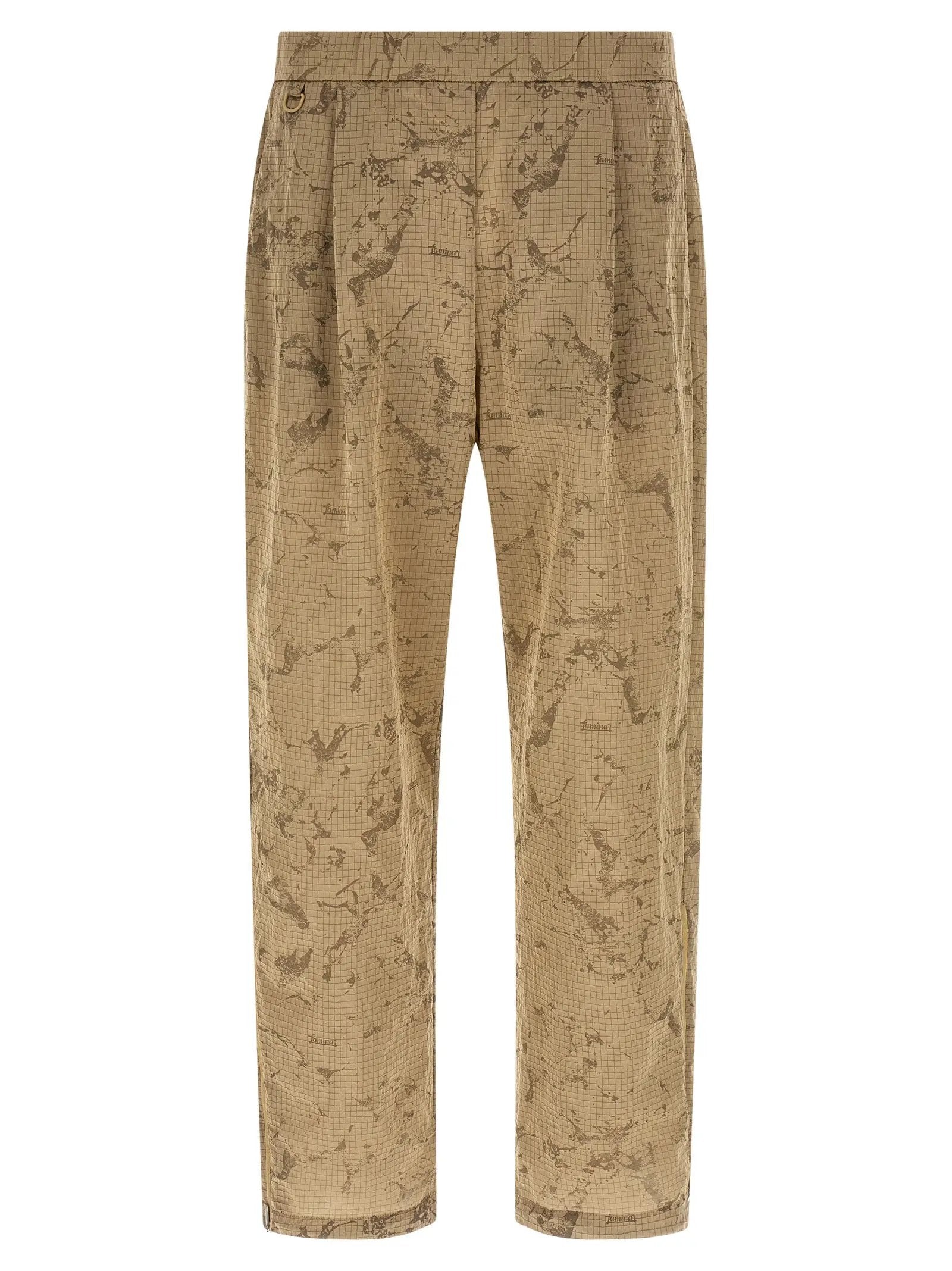 LAMINAR Beige Polyamide Casual Pants