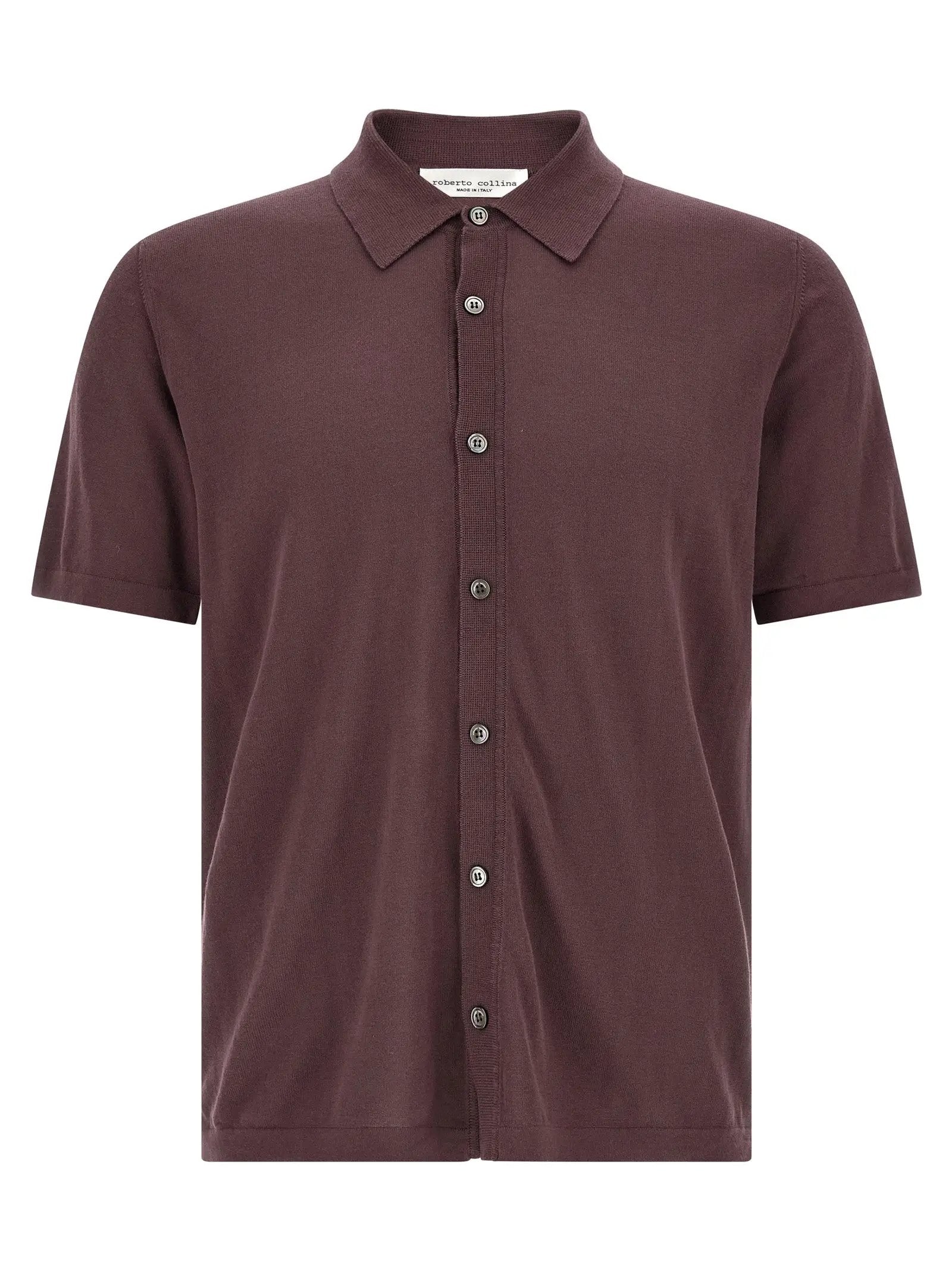 Roberto Collina Bordeaux Cotton Blouse