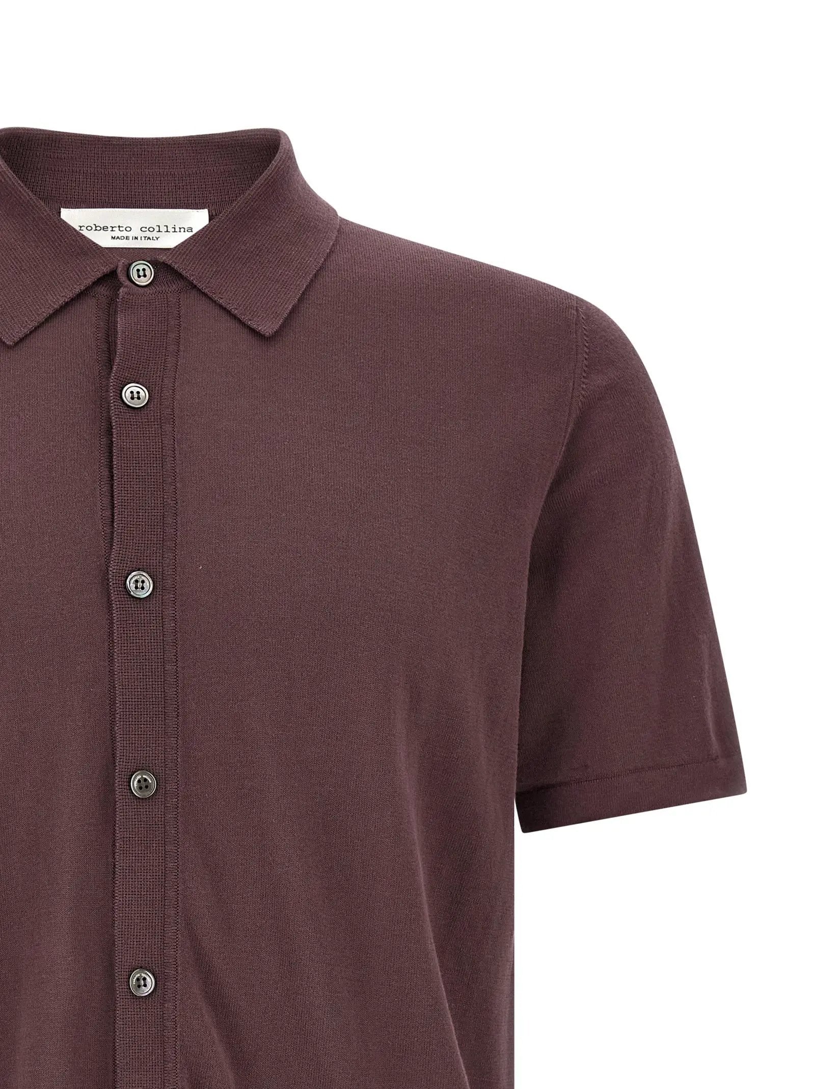Roberto Collina Bordeaux Cotton Blouse