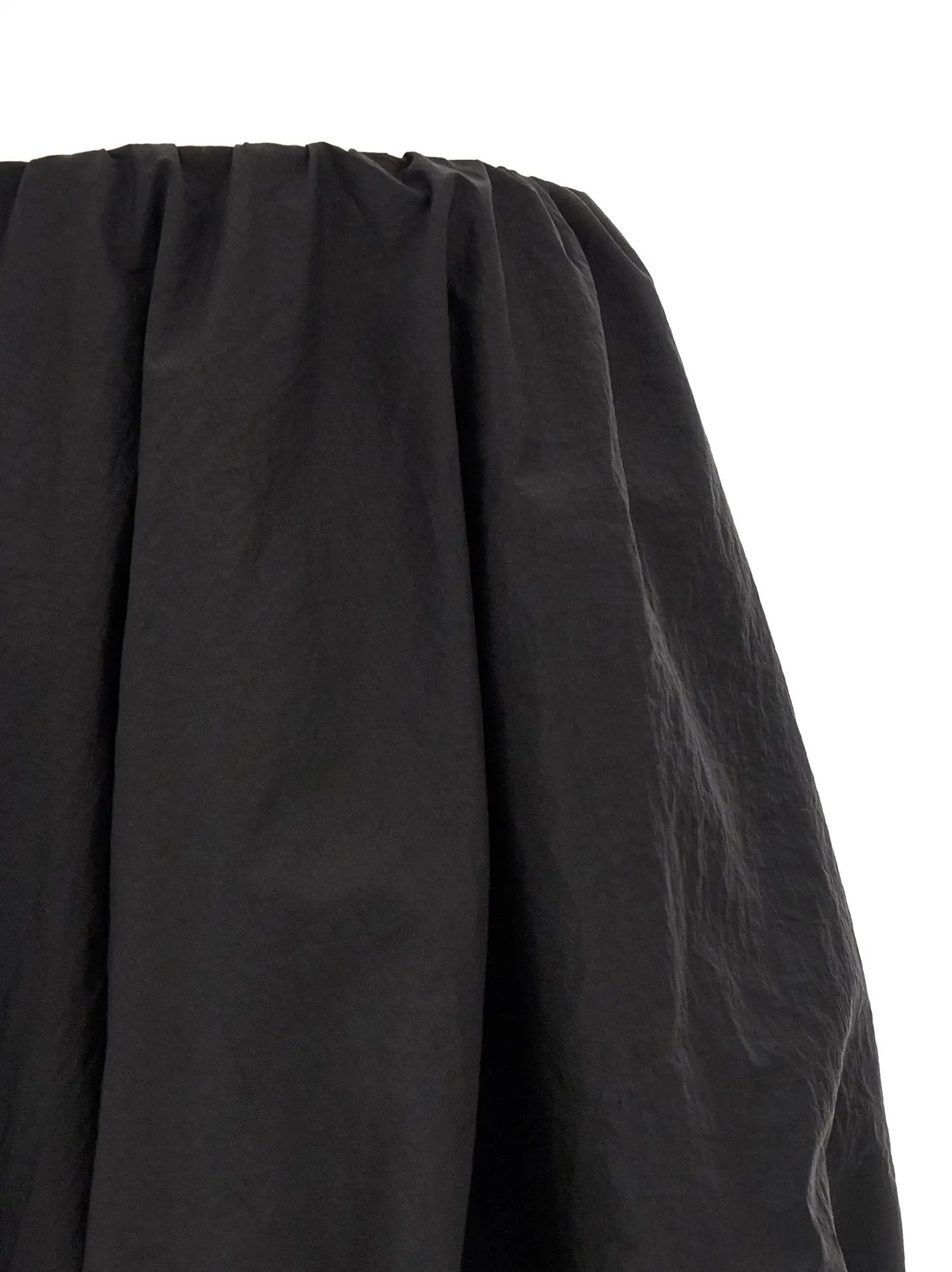 Y-3 Black Polyamide Long Skirt