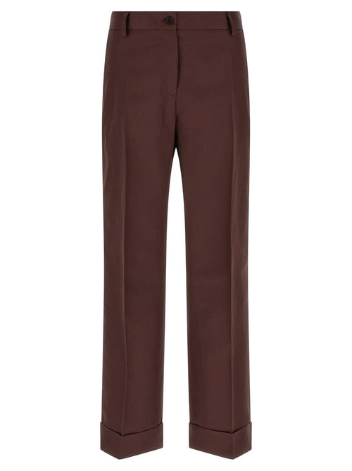 Alberto Biani Alberto Biani Brown Viscose Casual Pants