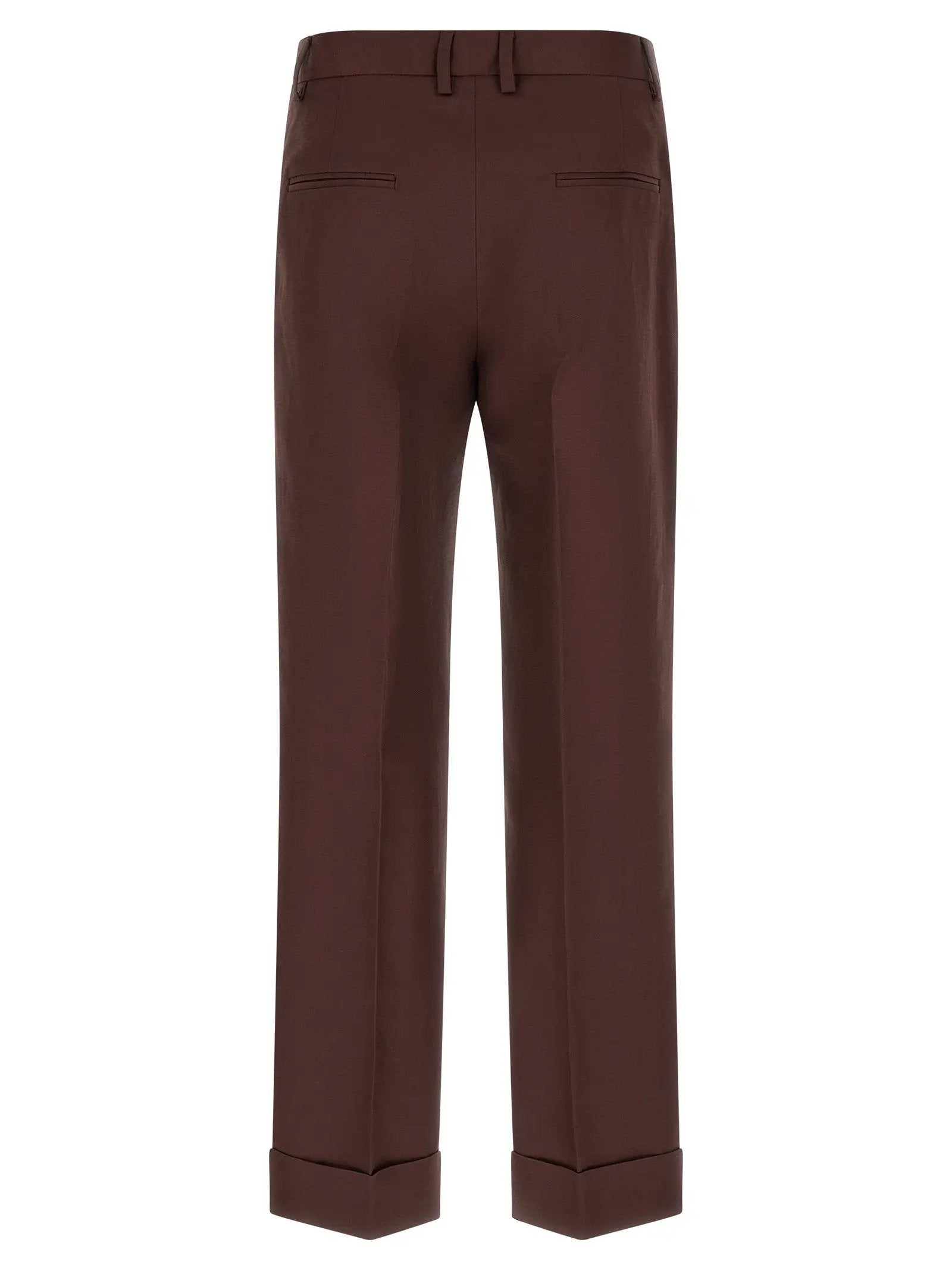 Alberto Biani Alberto Biani Brown Viscose Casual Pants
