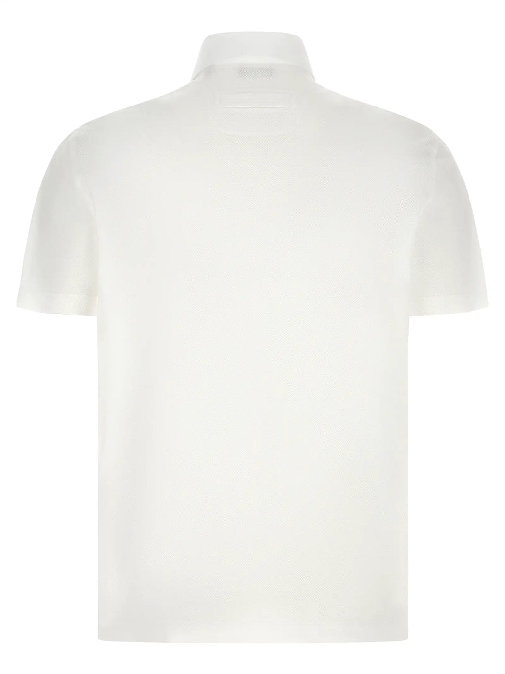 ZEGNA White Cotton Polo Shirt