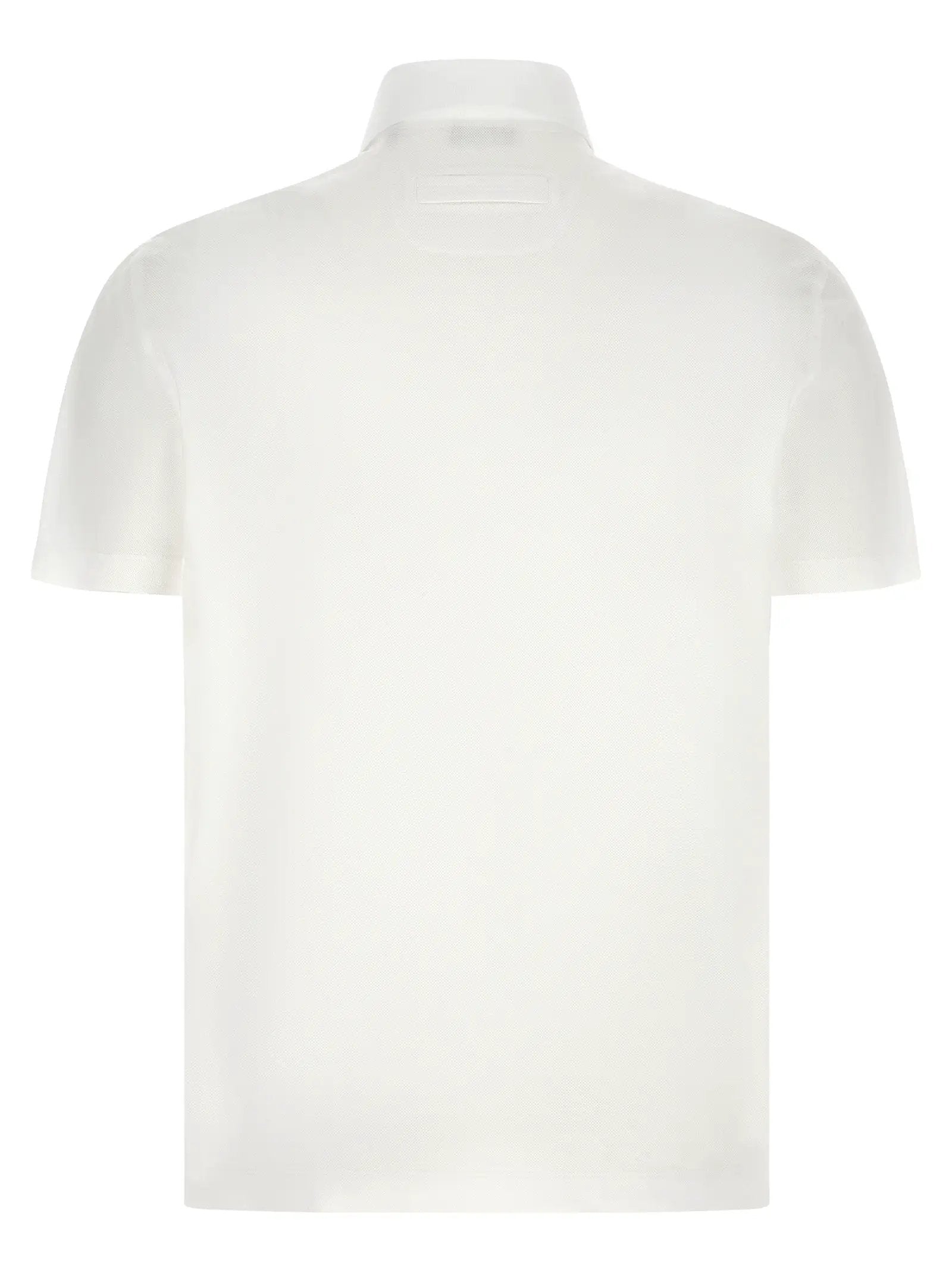 ZEGNA White Cotton Polo Shirt