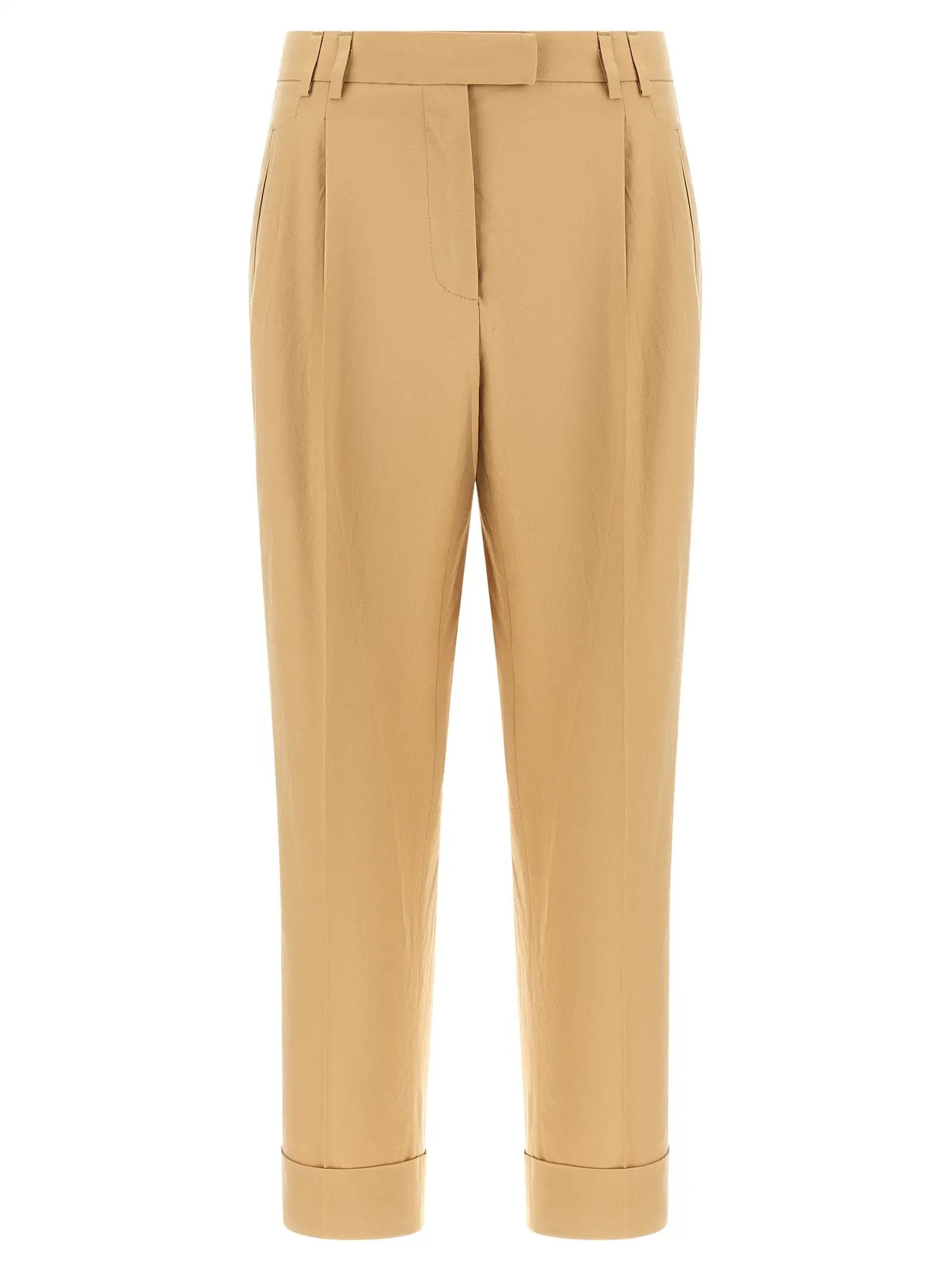 Alberto Biani Alberto Biani Beige Cotton Casual Pants