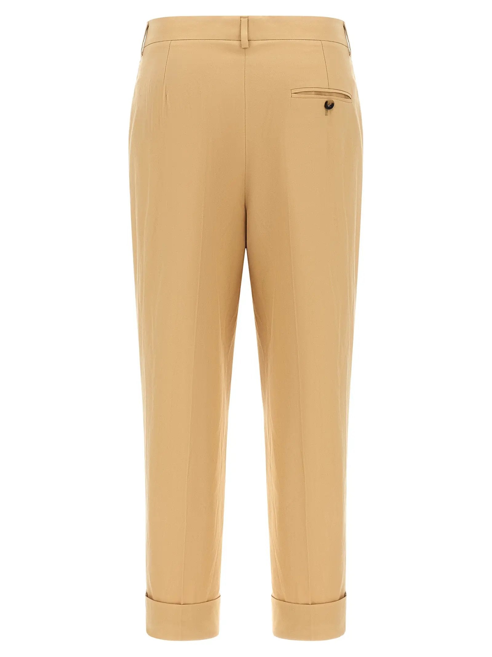 Alberto Biani Alberto Biani Beige Cotton Casual Pants