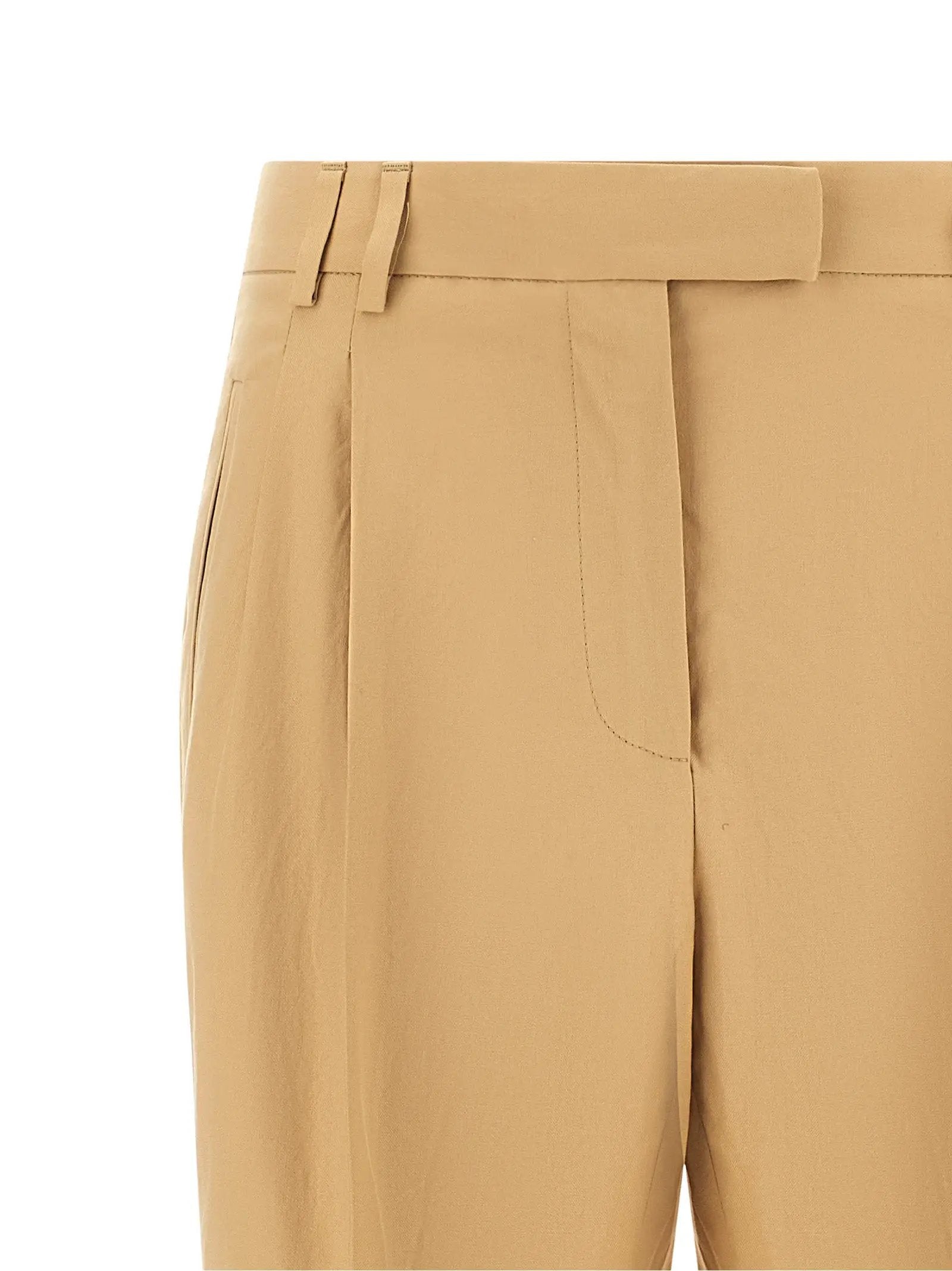 Alberto Biani Alberto Biani Beige Cotton Casual Pants