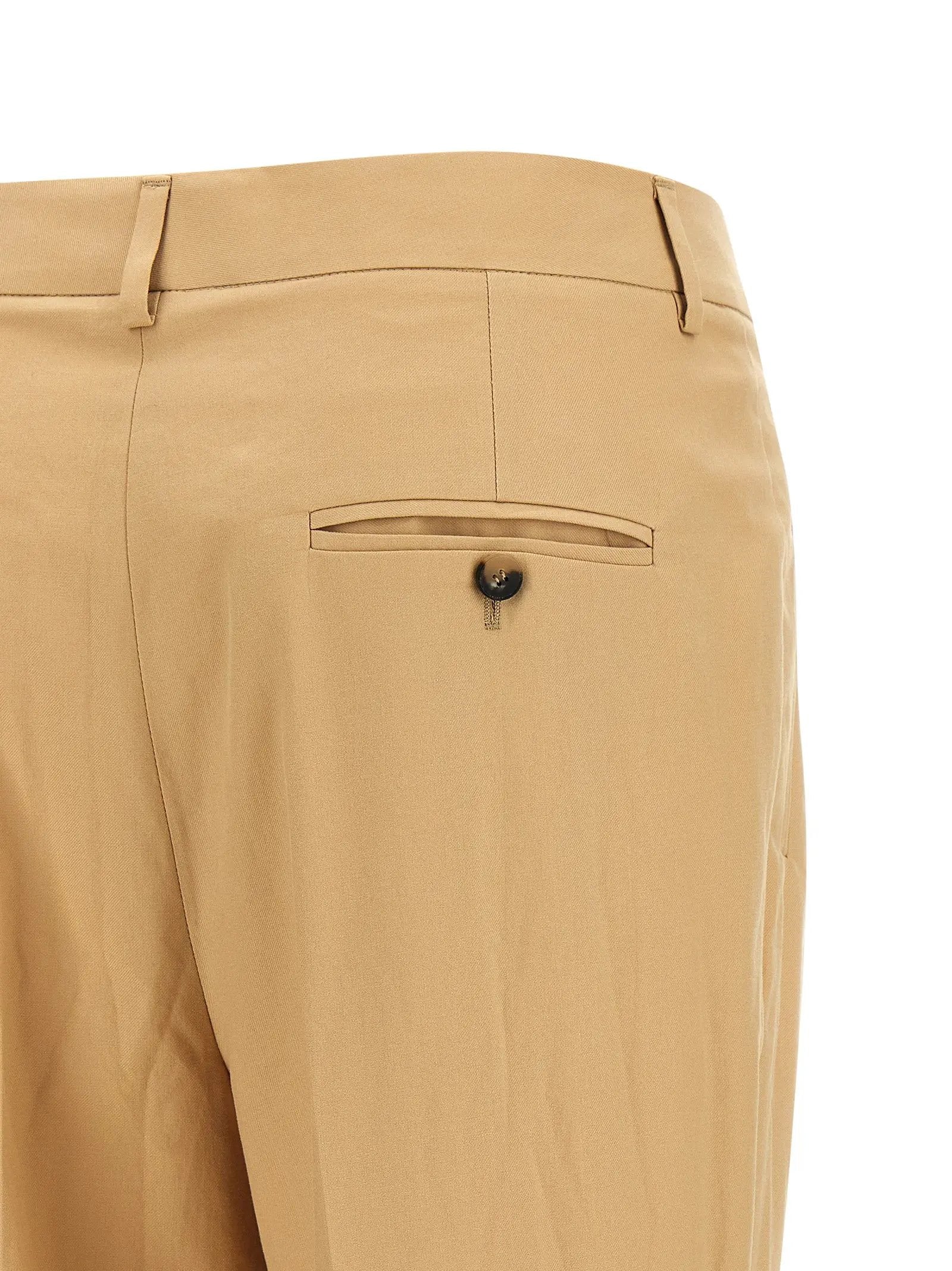 Alberto Biani Alberto Biani Beige Cotton Casual Pants